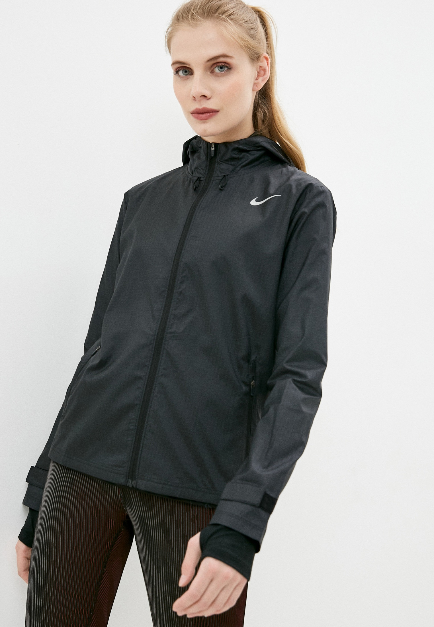 Ветровка Nike W NK ESSENTIAL JACKET, цвет: черный, NI464EWJOJZ3 ...