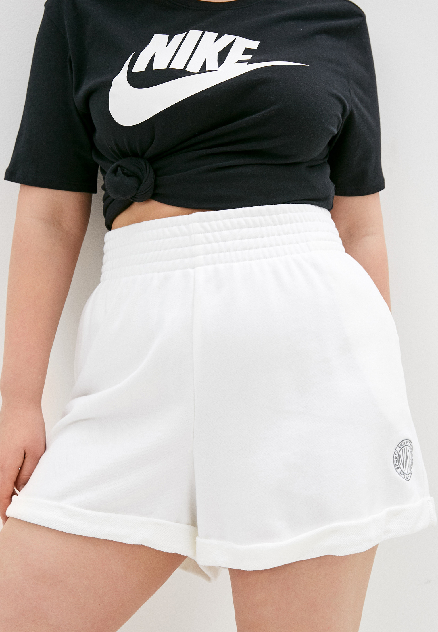 Nike шорты спортивные w NSW femme short tr HR