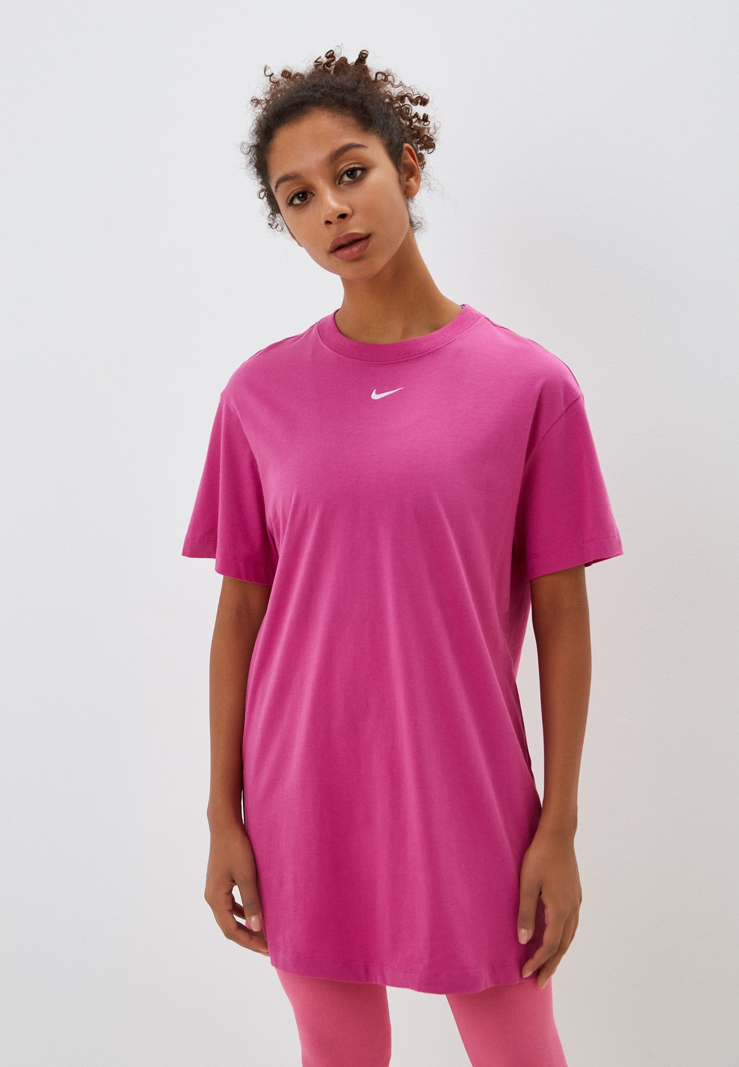 Платье Nike W NSW ESSNTL DRESS, цвет: фуксия, RTLACA383901 — купить в ...