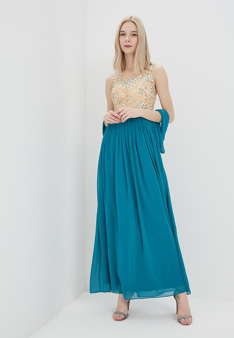 Платье Omonsim, цвет бирюзовый, OM001EWAVDC2 — купить в интернет