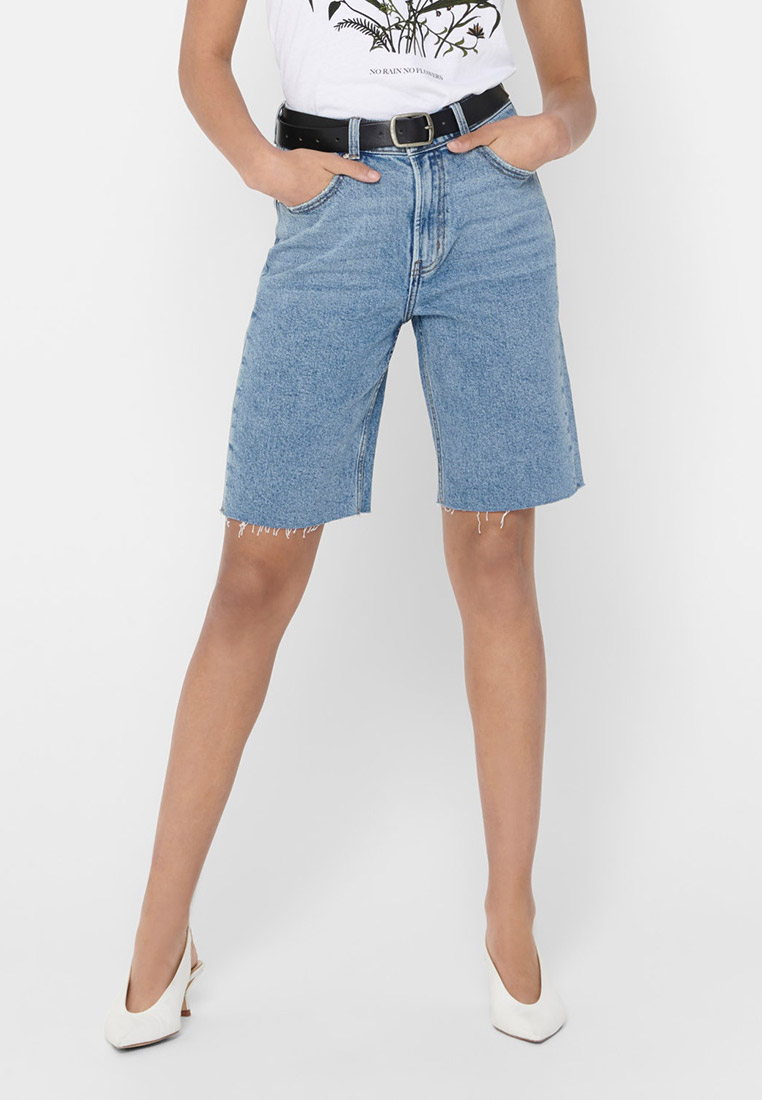 Удлиненные шорты джинсы