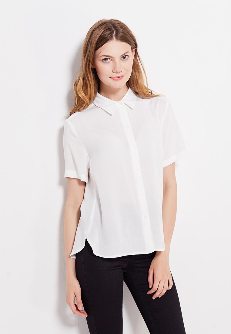 Вайлдберриз стильную блузку. Белая блузка. Белая блузка с коротким рукавом. Белая рубашка с коротким рукавом женская. Белая блуза с коротким рукавом.
