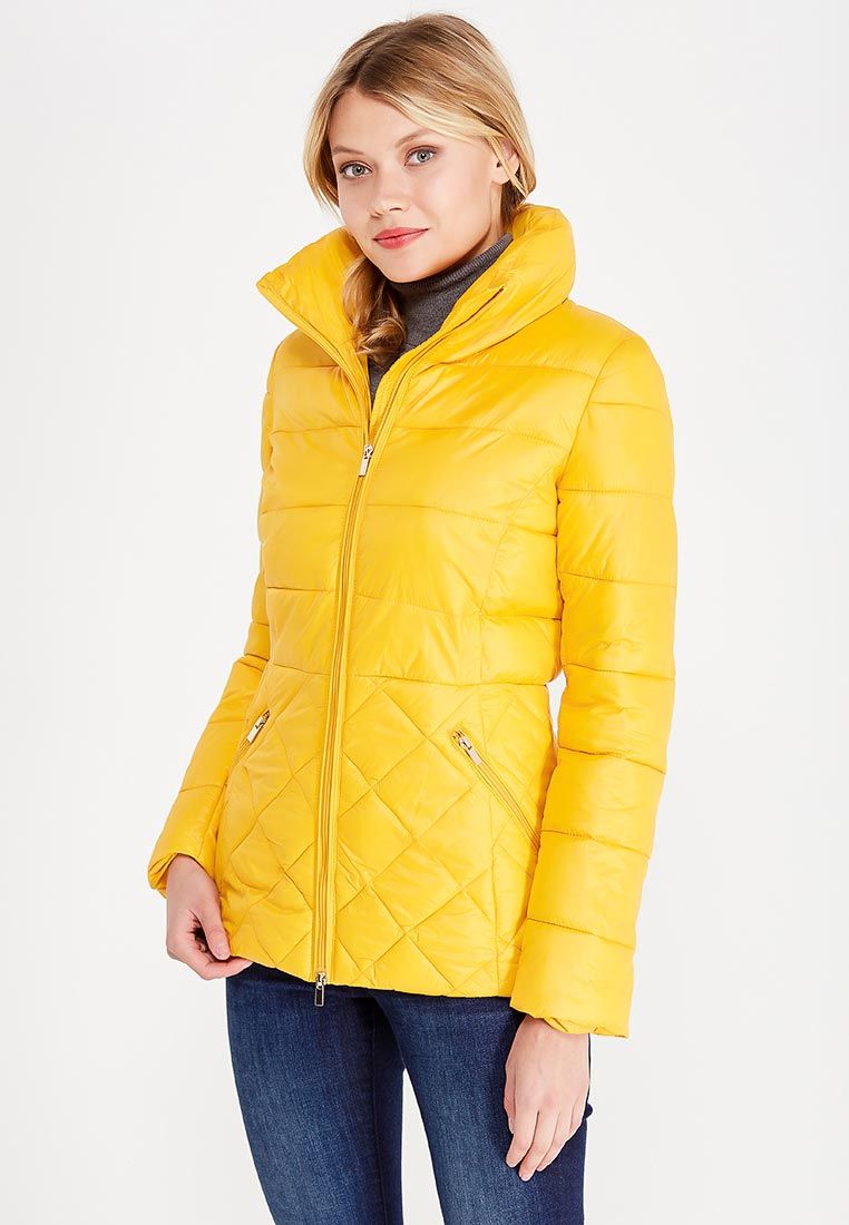 Купить куртку женскую осень москва. Желтый пуховик oodji. Осенняя куртка. Куртка женская. Желтая куртка женская.
