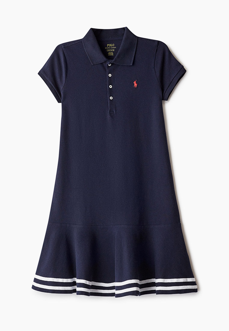 Платье Polo Ralph Lauren, цвет: синий, PO006EGMCVH3 — купить в интернет ...