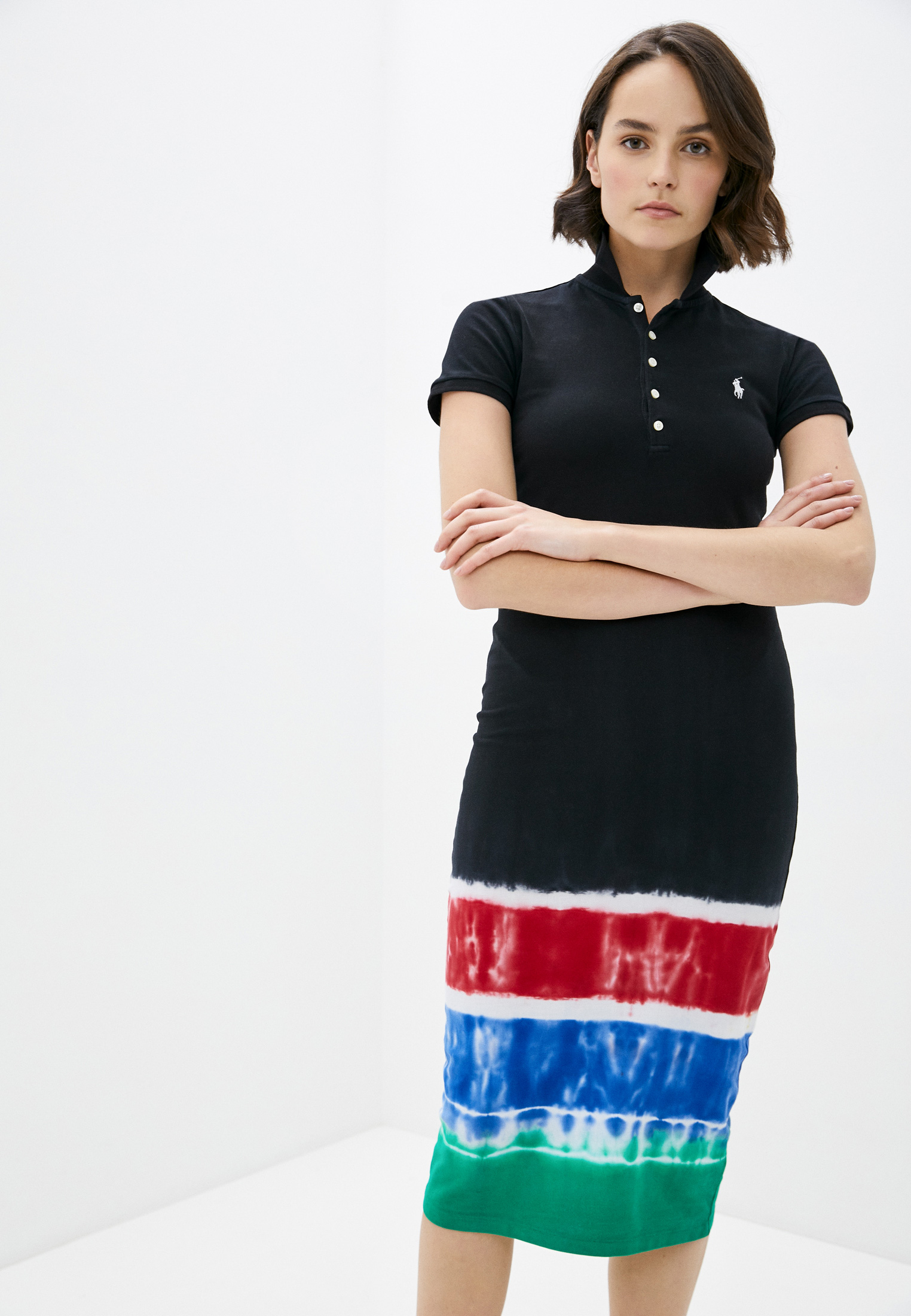 Платье Polo Ralph Lauren, цвет: черный, PO006EWHTYM8 — купить в ...