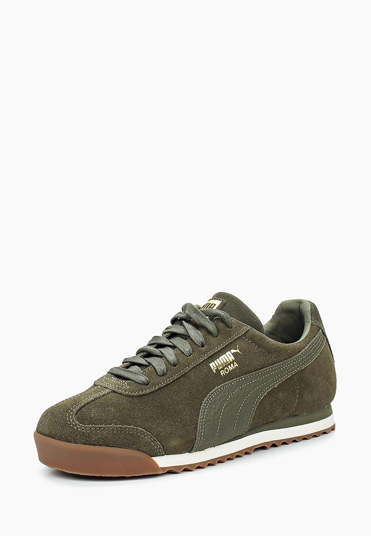 Кроссовки PUMA Roma Natural Warmth, цвет: хаки, PU053AUUTP28