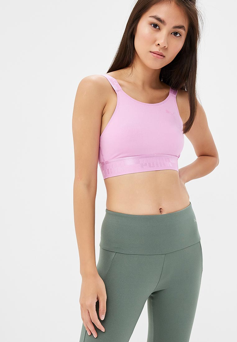 Sports soft. Розовый спортивный топ. Топ Пума женский. Puma спортивная майка розовая. Топ спортивный женский купить.