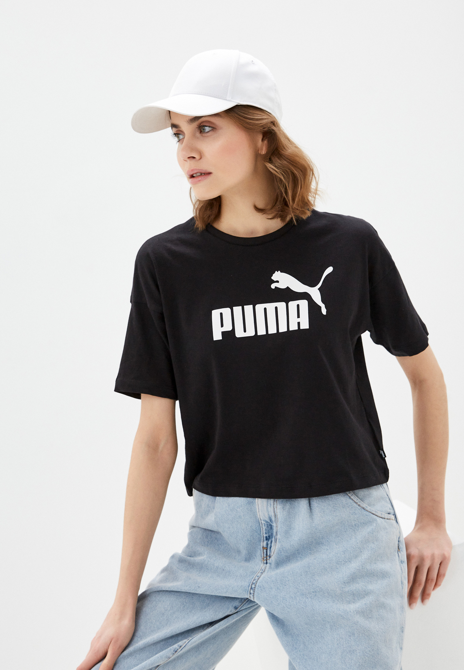 Футболка женская Puma ESS Cropped logo