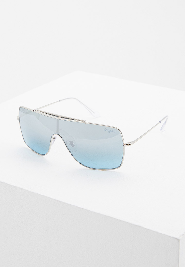 Очки солнцезащитные Ray-Ban® WINGS II RB3697 003/Y0 , цвет: серебряный ...