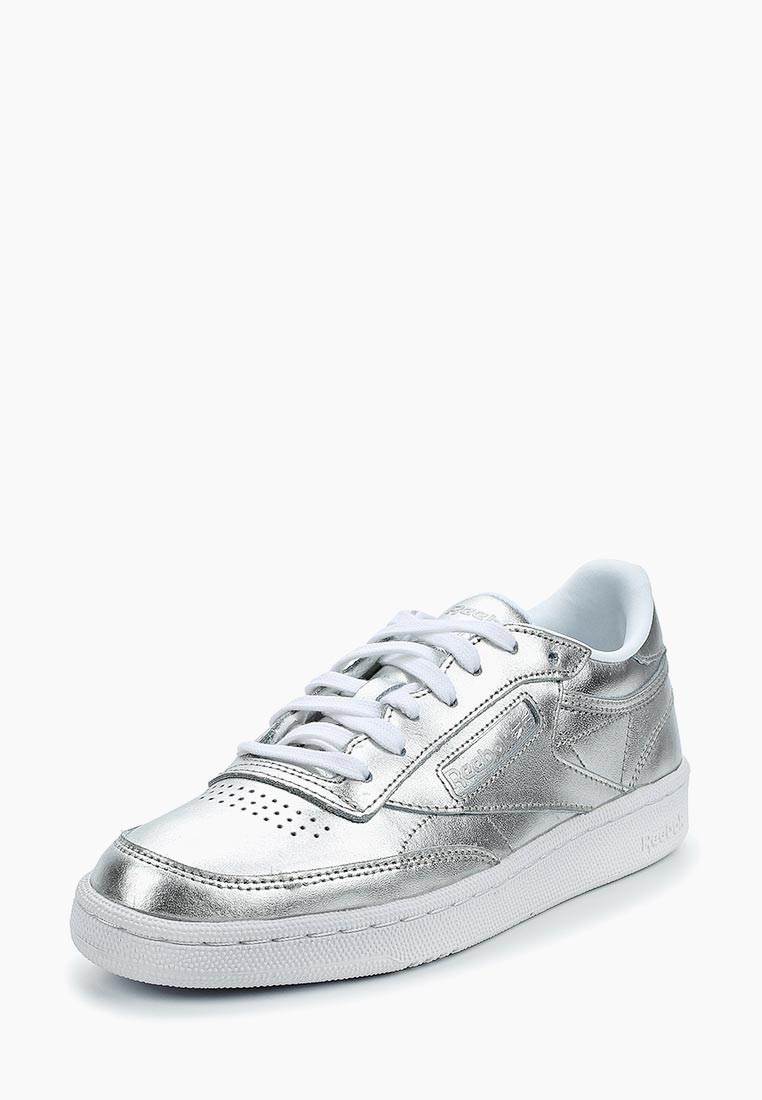Кеды Reebok Classic CLUB C 85 S SHINE, цвет: серебряный, RE005AWALJJ2 ...