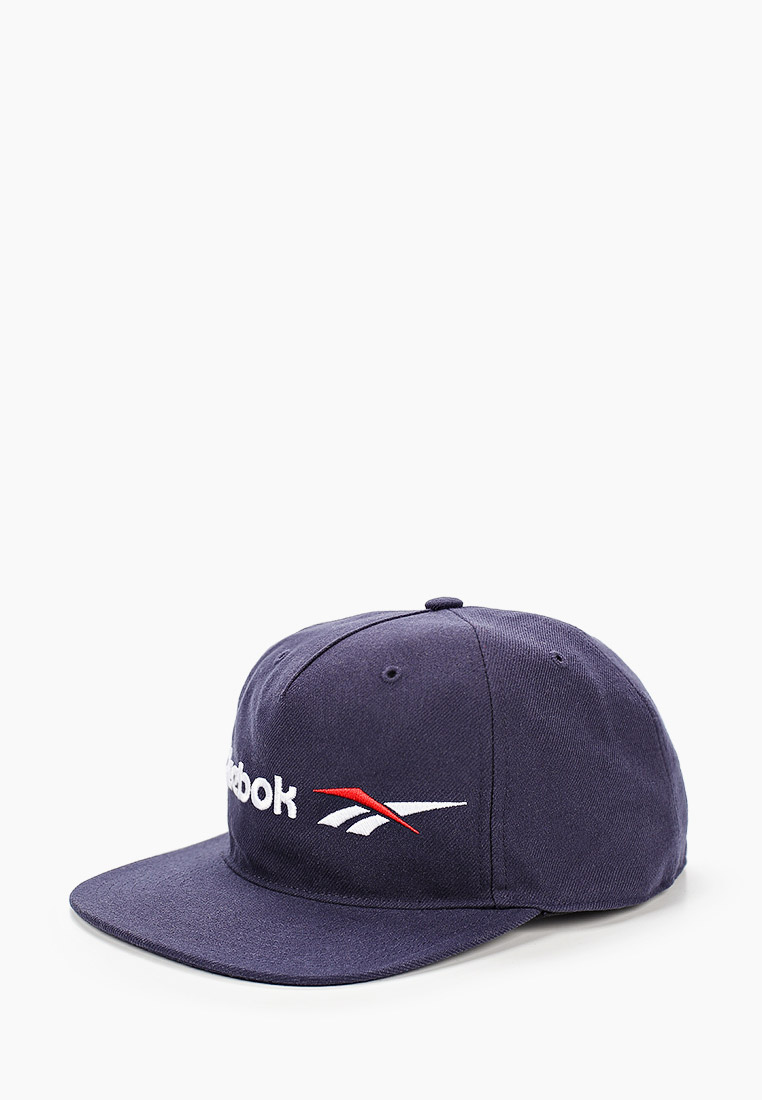 Кепка Reebok CL Vector Flat Peak Cap, цвет: синий, RE005CUJMKO1 ...