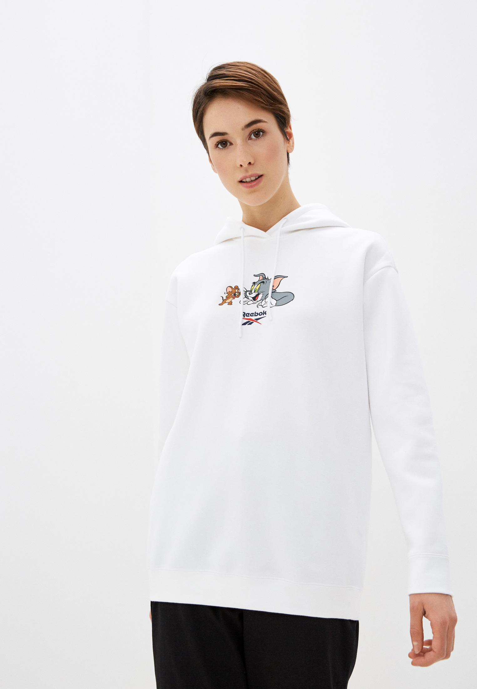 Худи Reebok T&J Hooded Dress, цвет: белый, RE005EWHWEQ4 — купить в ...