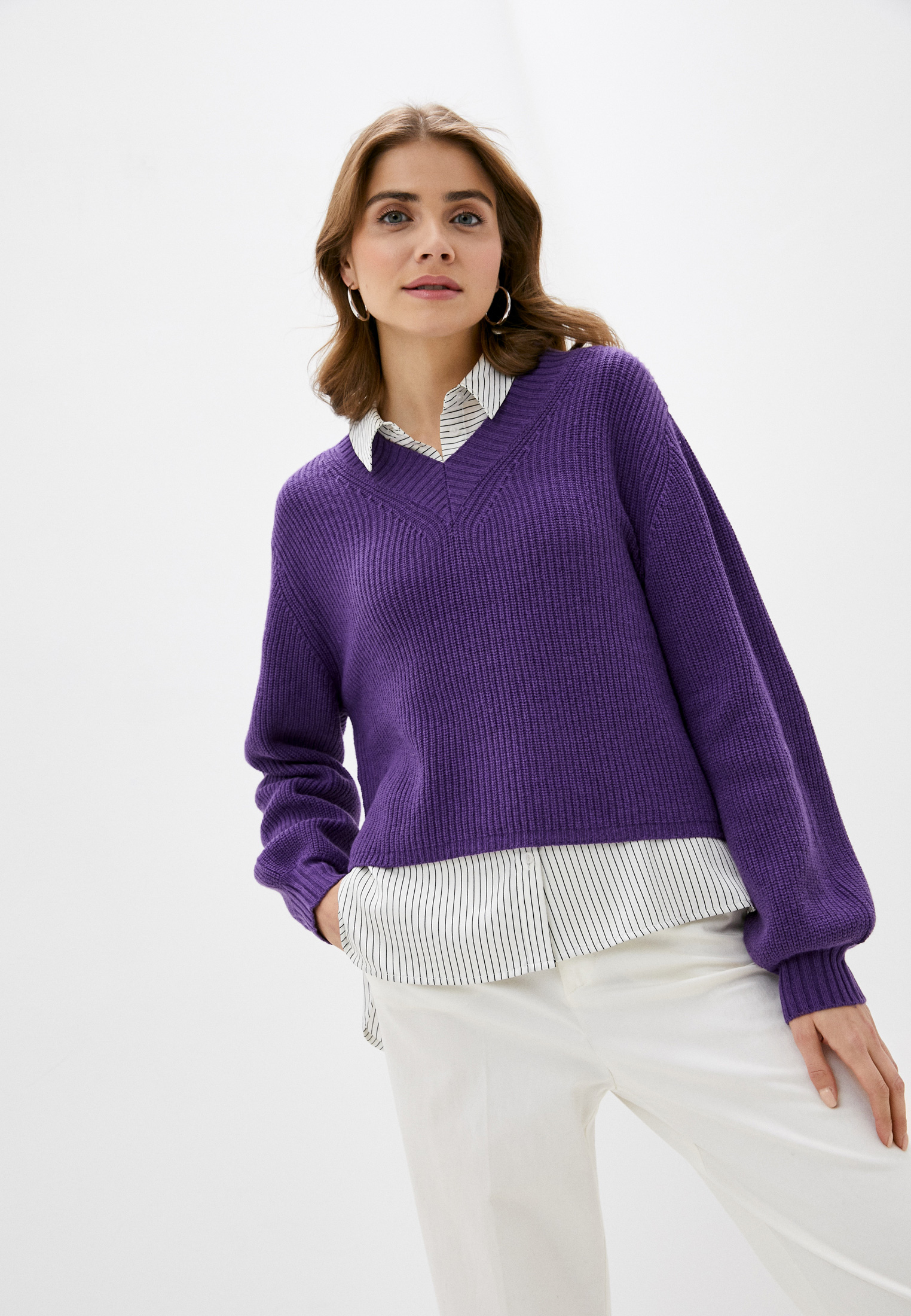 Фиолетовый Свитер Женский Купить