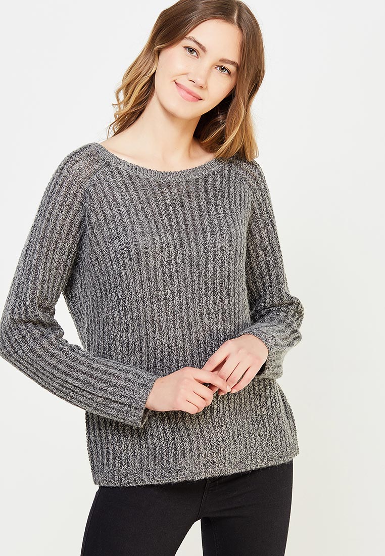 Серый пуловер