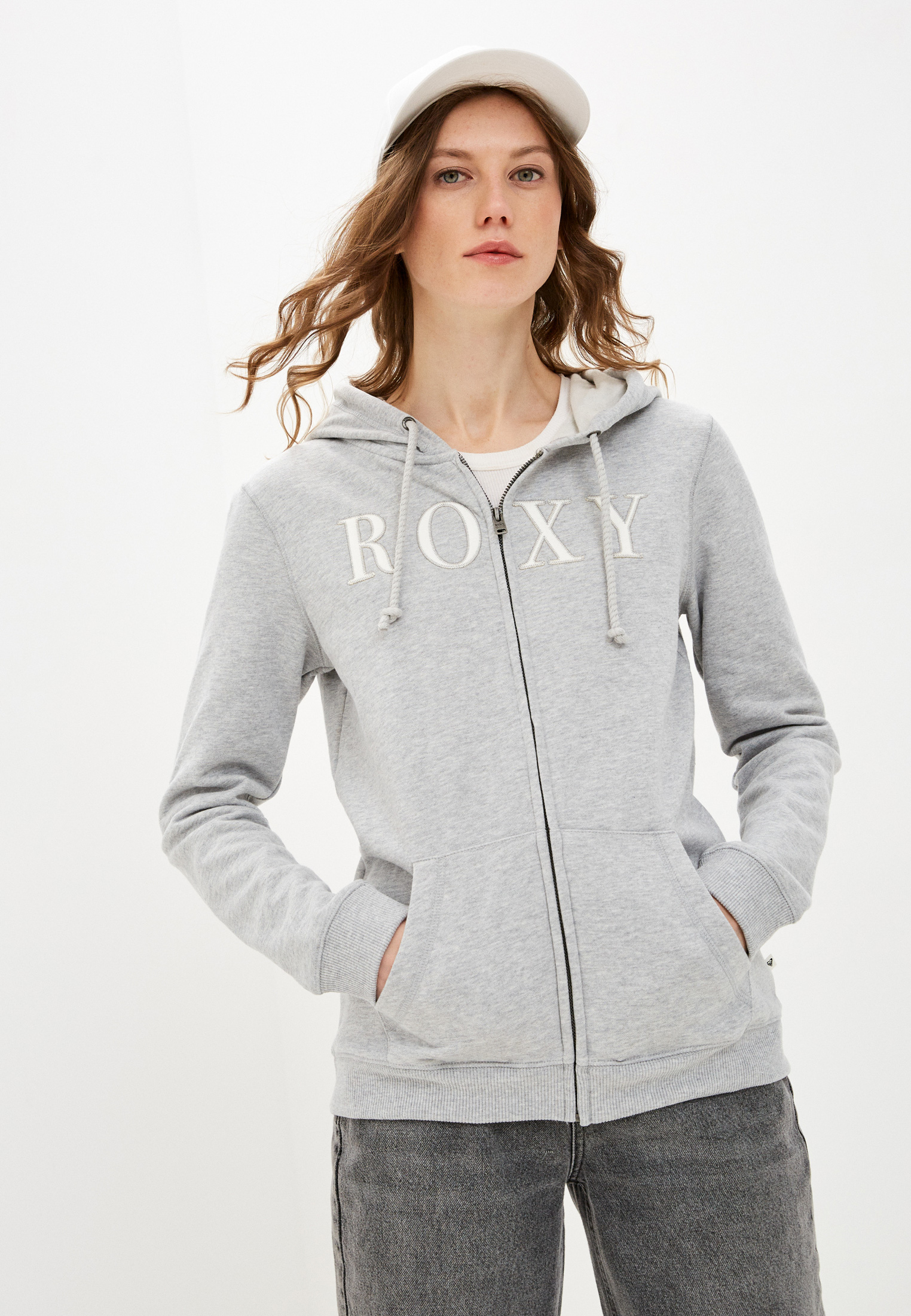 Толстовка Roxy, цвет: серый, RO165EWKNSG2 — купить в интернет-магазине ...
