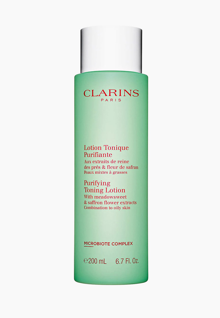 Тоник для лица Clarins Lotion Tonique Purifiante, 200 мл, цвет: прозрачный,  RTLAAA004501 — купить в интернет-магазине Lamoda