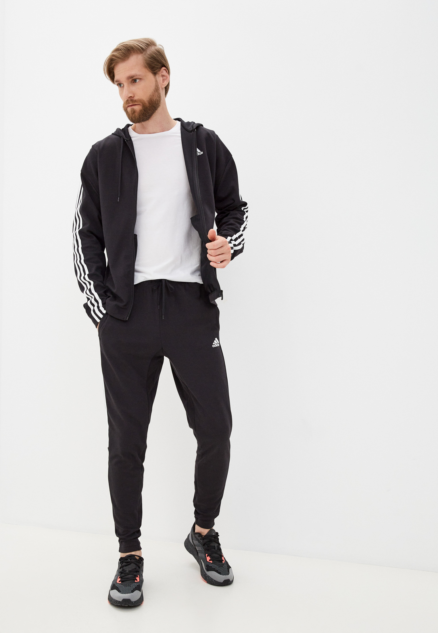 Костюм спортивный adidas M RIB TRACKSUIT, цвет: черный, RTLAAA142001 ...