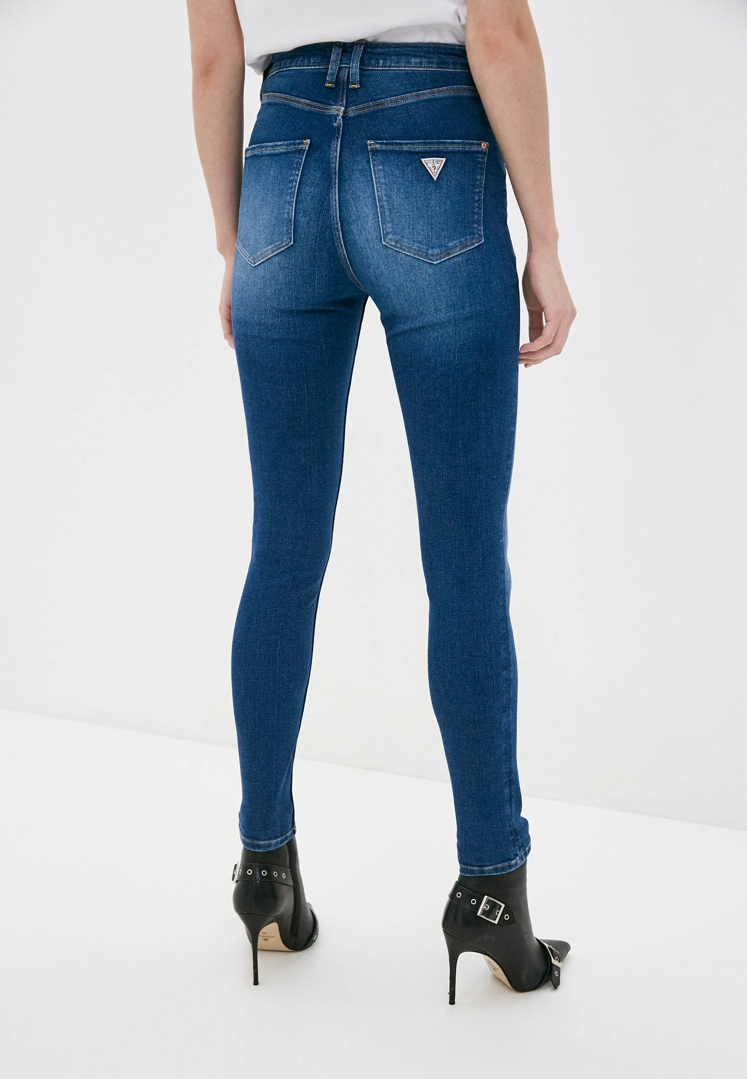 Guess super high shop rise skinny jeans