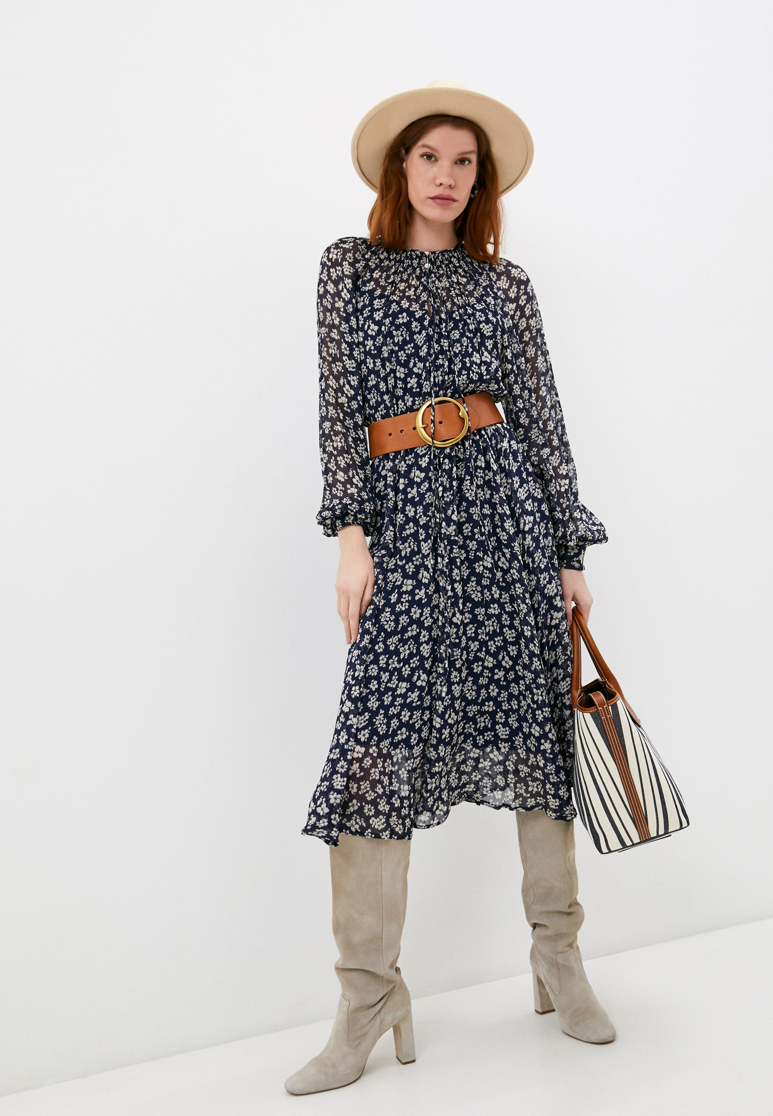 Платье Polo Ralph Lauren, цвет: синий, RTLAAB320001 — купить в интернет ...
