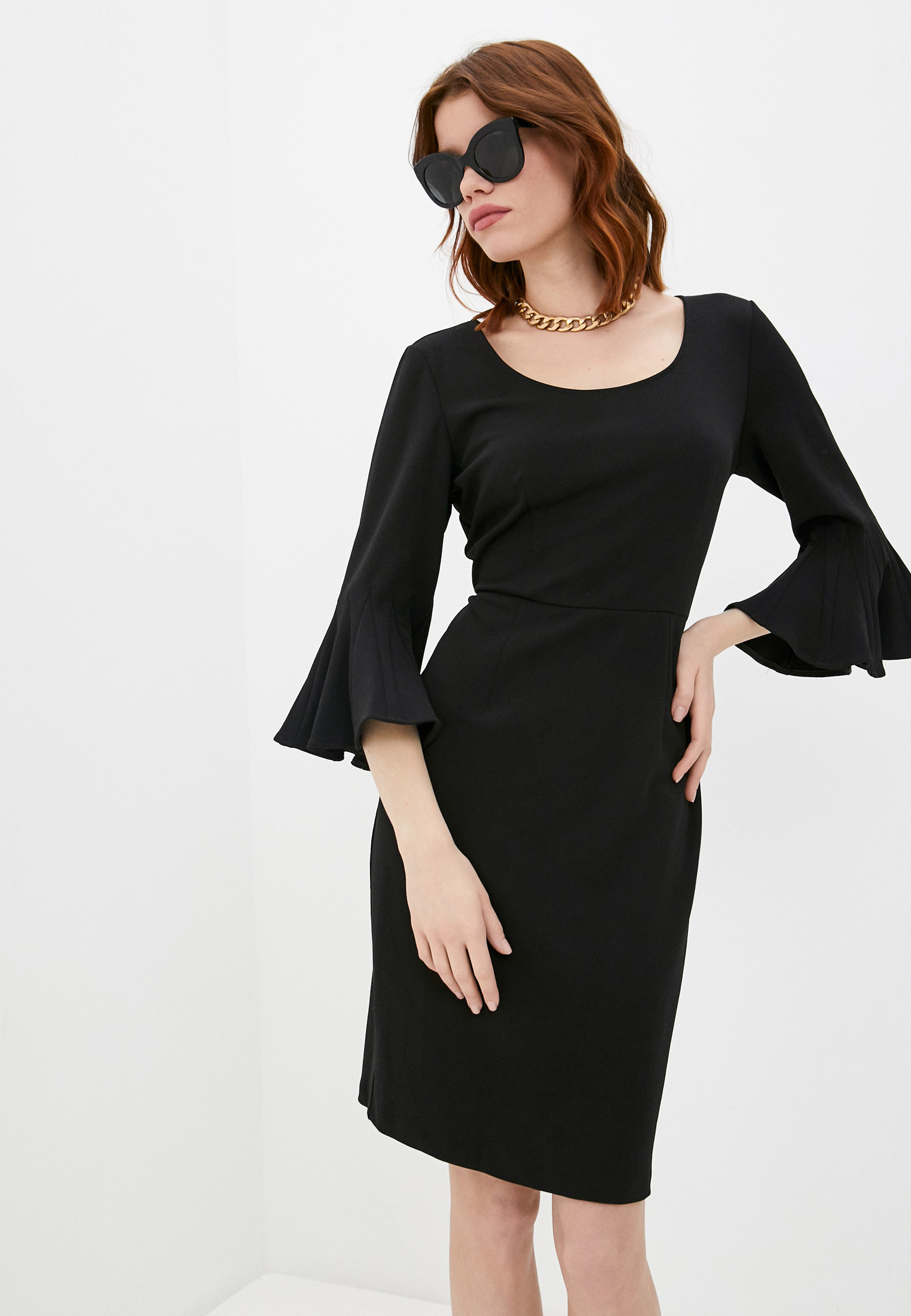 Платье DKNY, цвет: черный, RTLAAB383501 — купить в интернет-магазине Lamoda