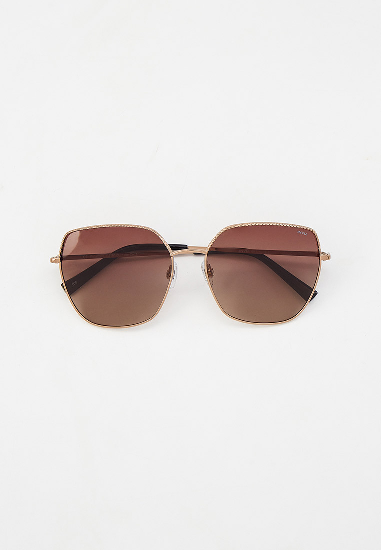 Очки солнцезащитные Invu с поляризационными линзами, цвет: золотой ...