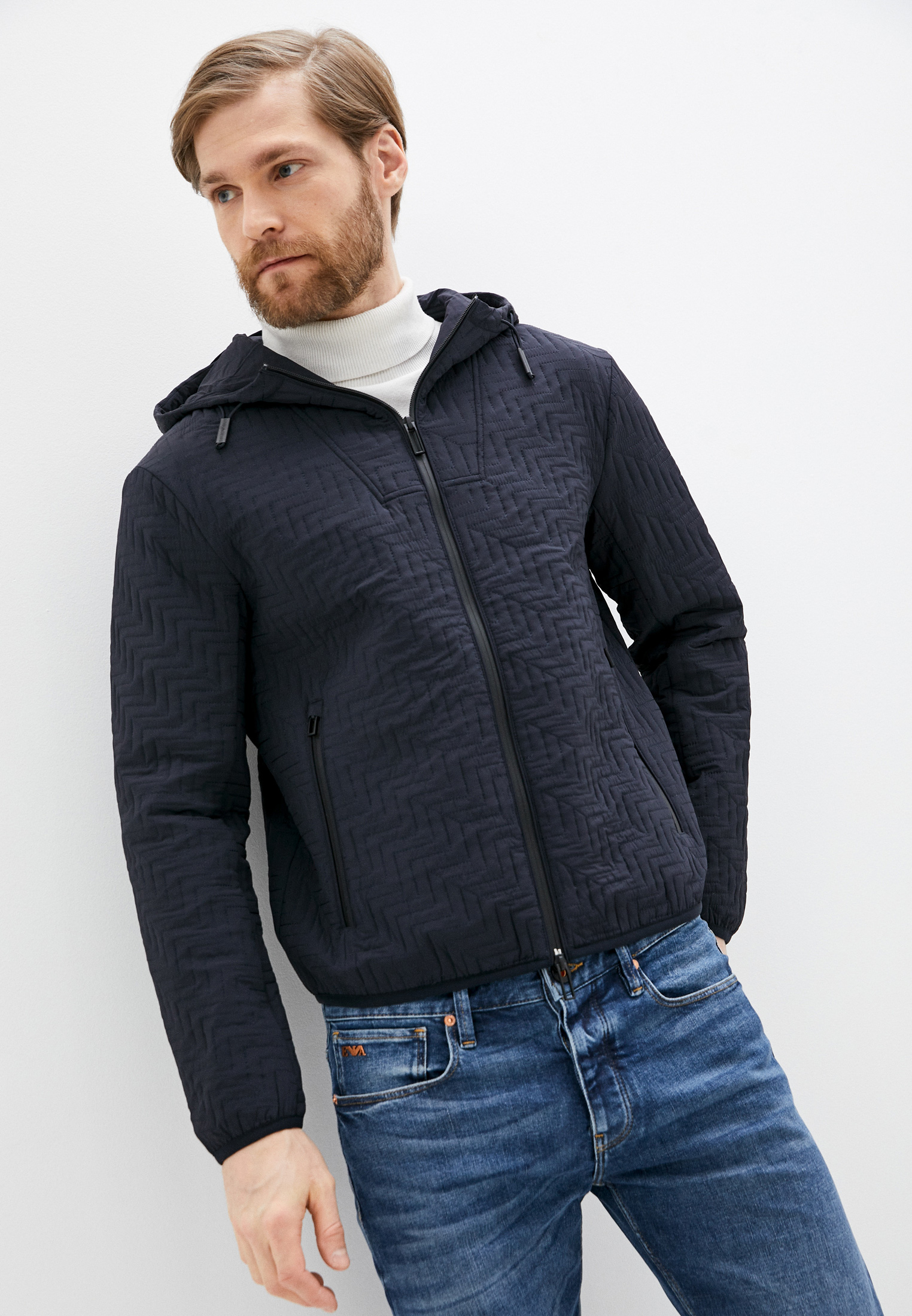 Куртка утепленная Emporio Armani, цвет: синий, RTLAAC649401 — купить в ...