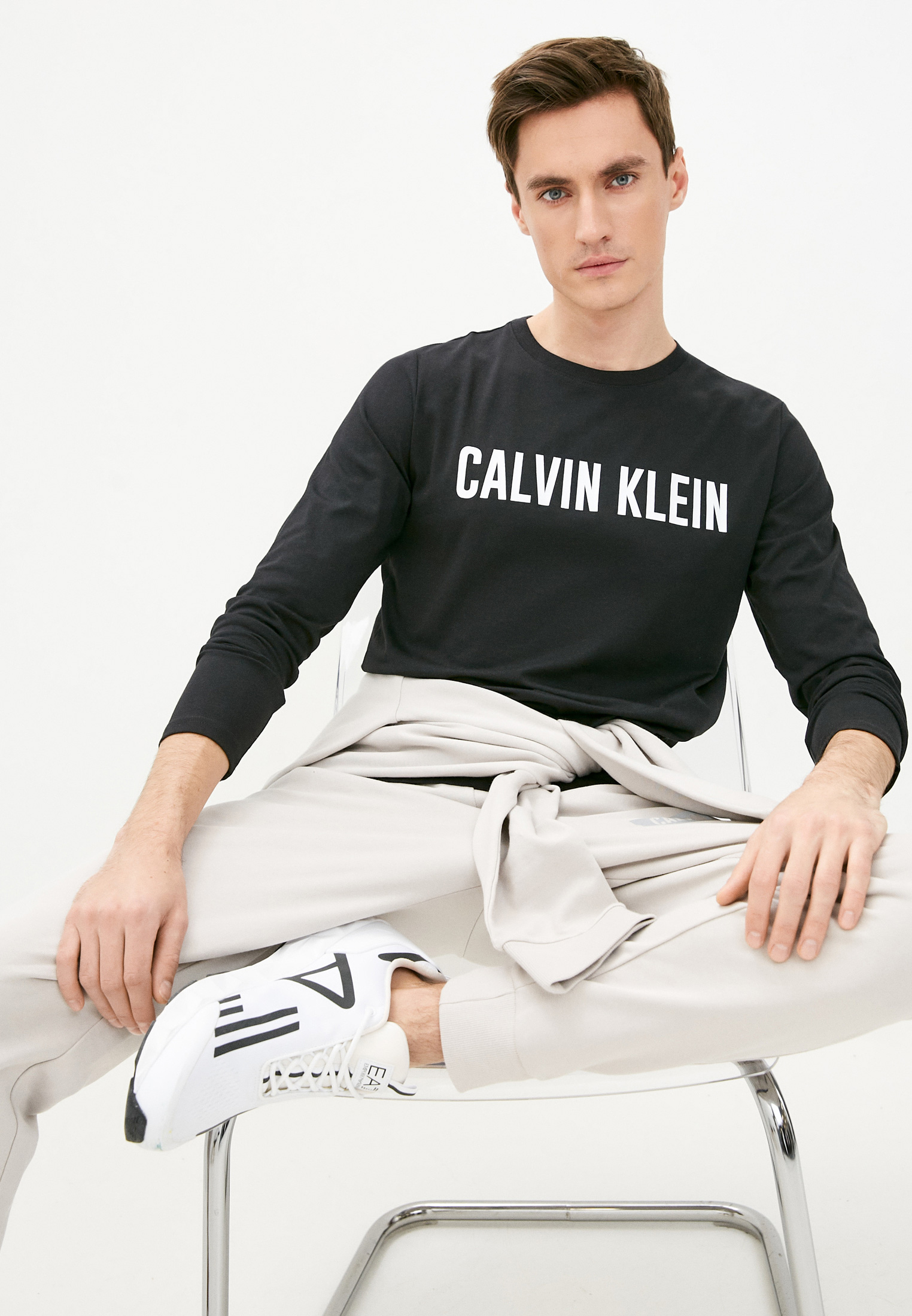 Лонгслив Calvin Klein Performance, цвет: черный, RTLAAC881601 — купить ...