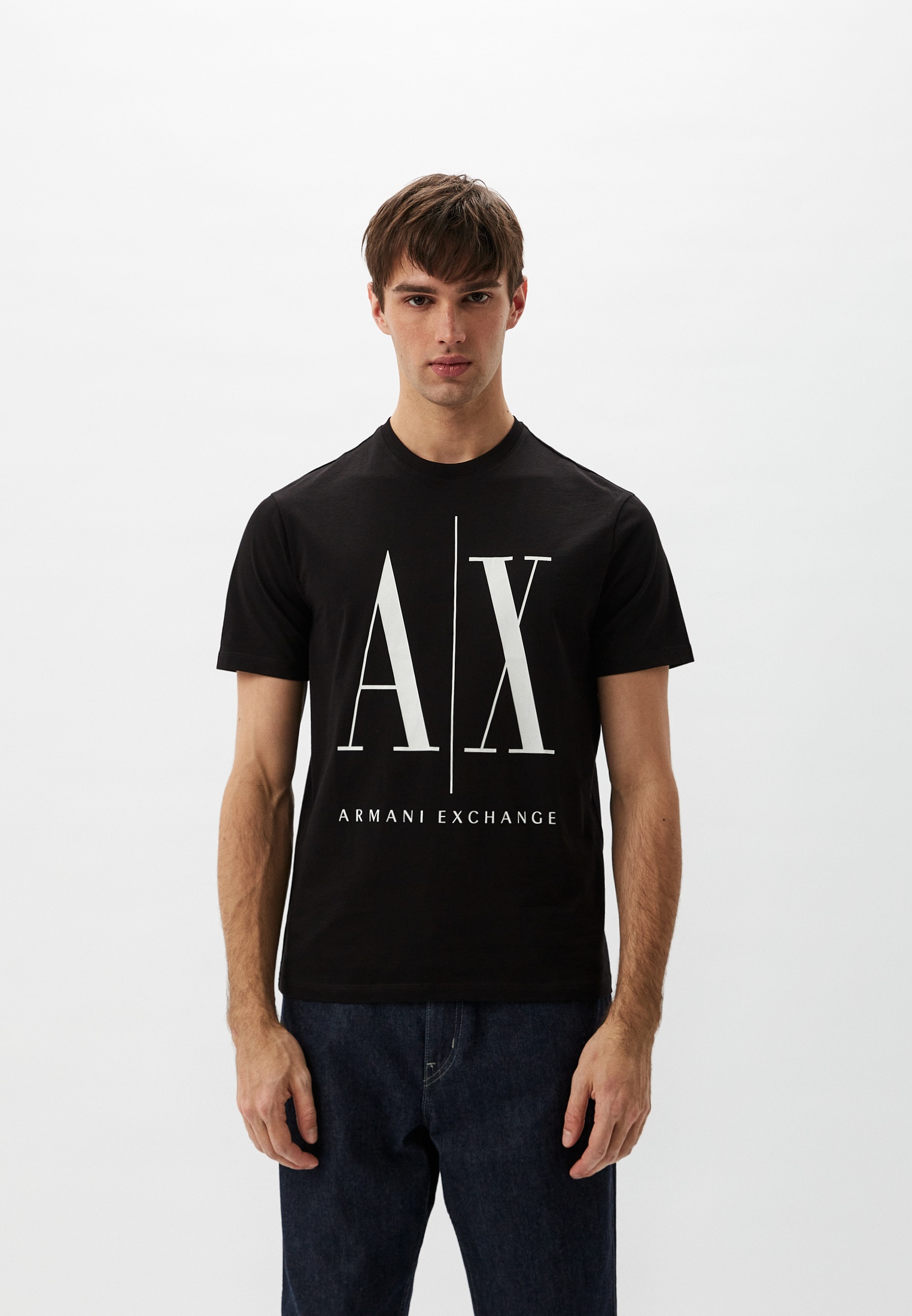 Футболка Armani Exchange, цвет: черный, RTLAAD063602 — купить в ...