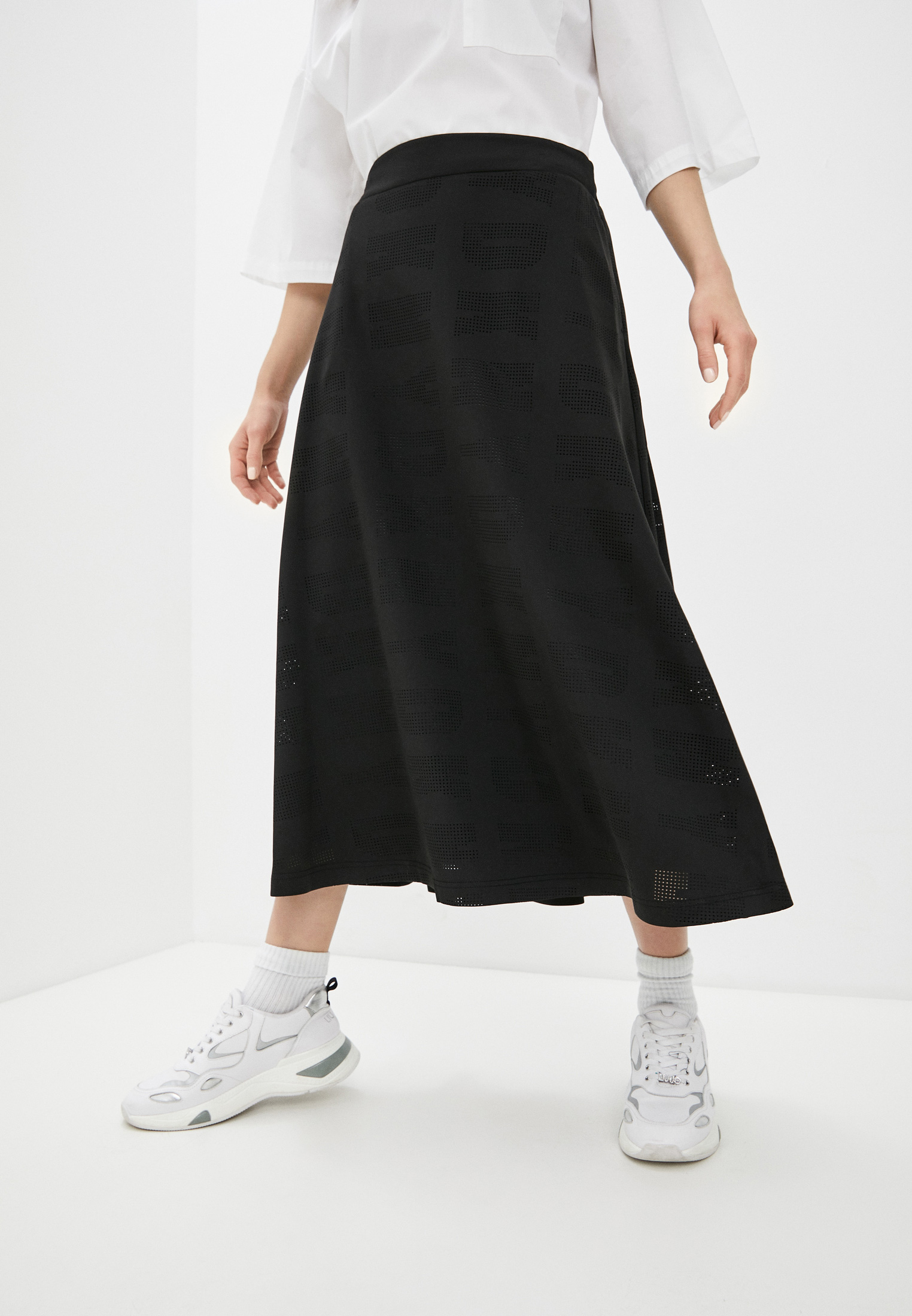 Юбка DKNY, цвет: черный, RTLAAD667601 — купить в интернет-магазине Lamoda