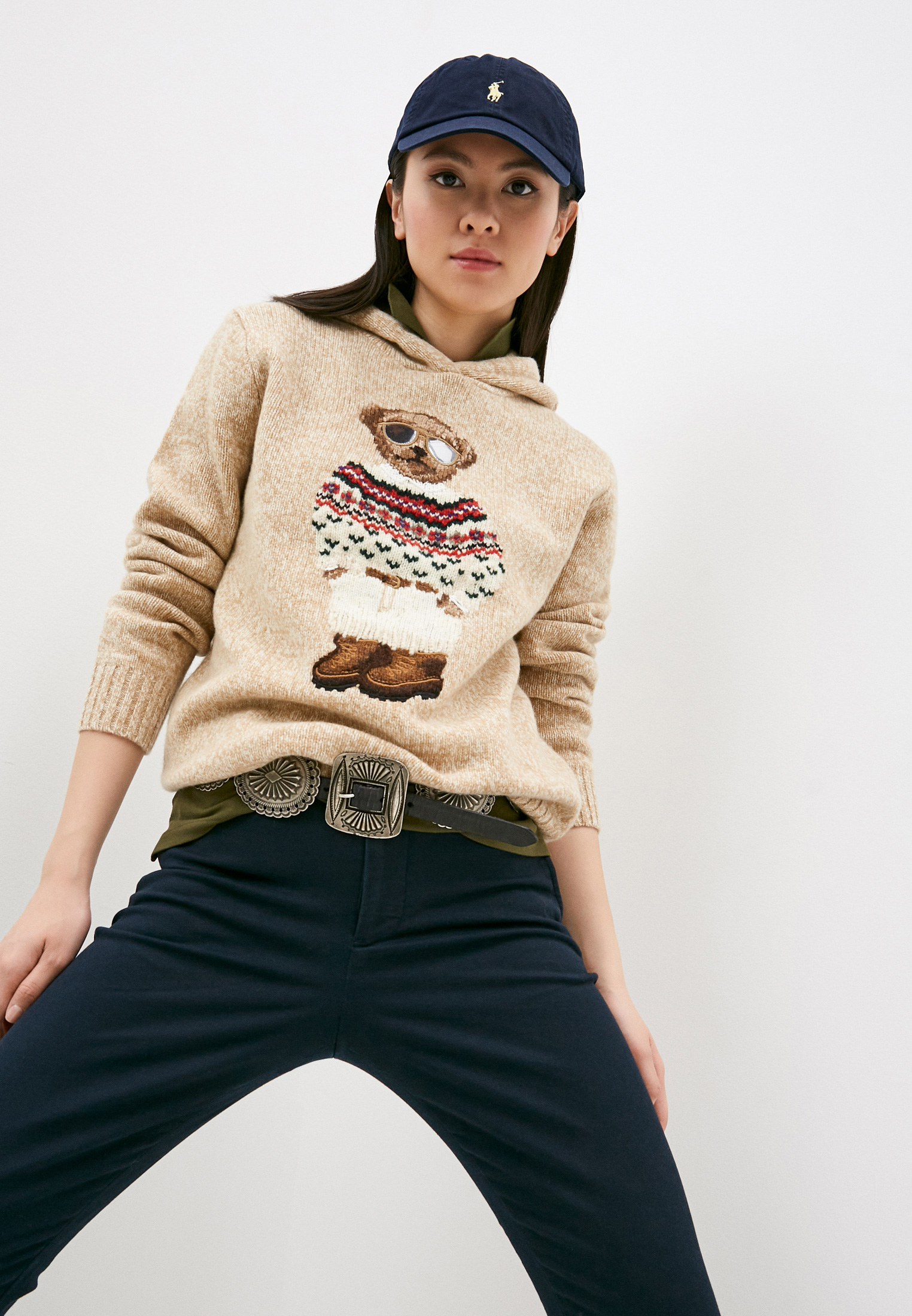 Худи Polo Ralph Lauren, цвет: бежевый, RTLAAD706601 — купить в интернет ...