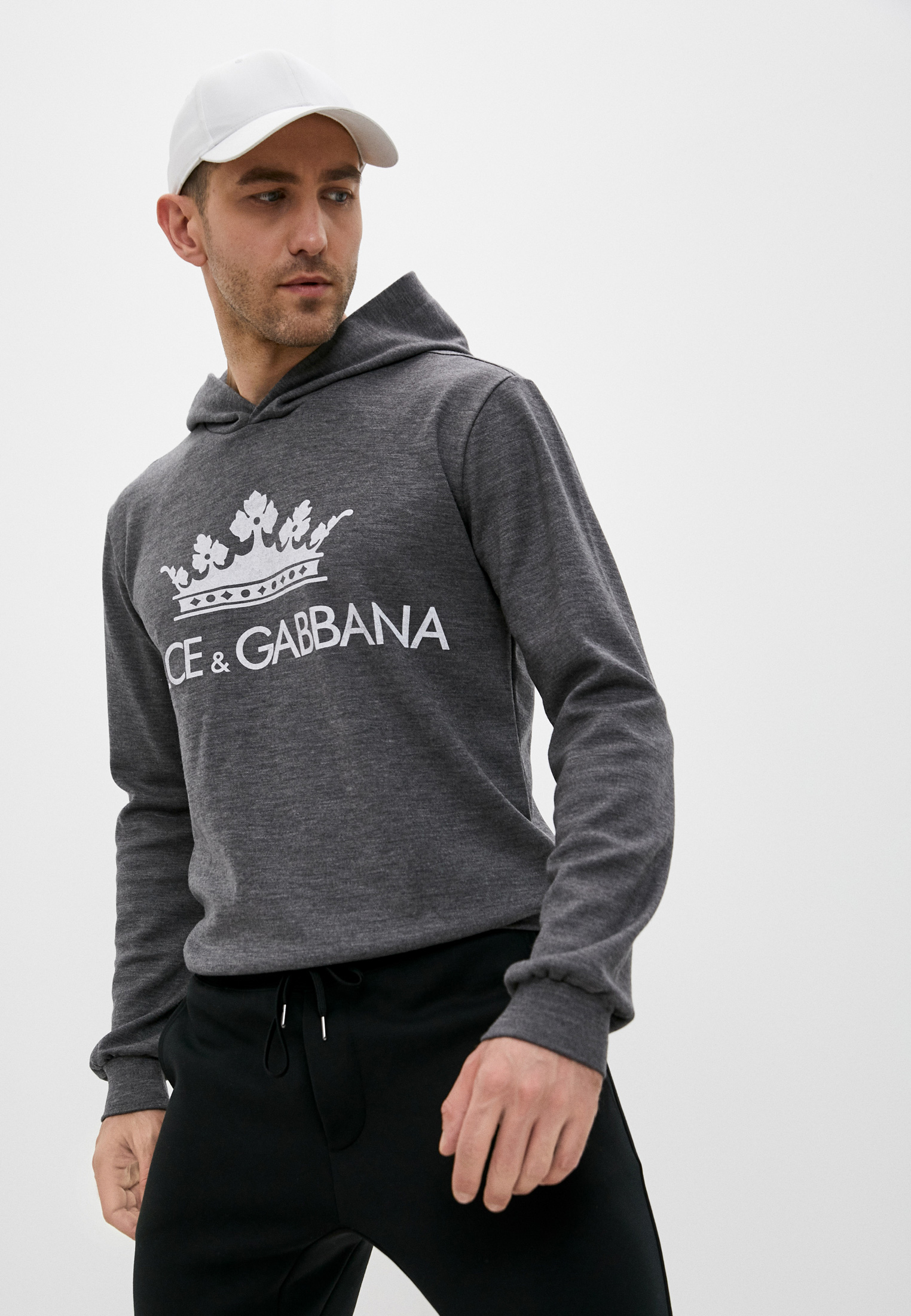 Худи Dolce&Gabbana, цвет: серый, RTLAAD902001 — купить в интернет ...