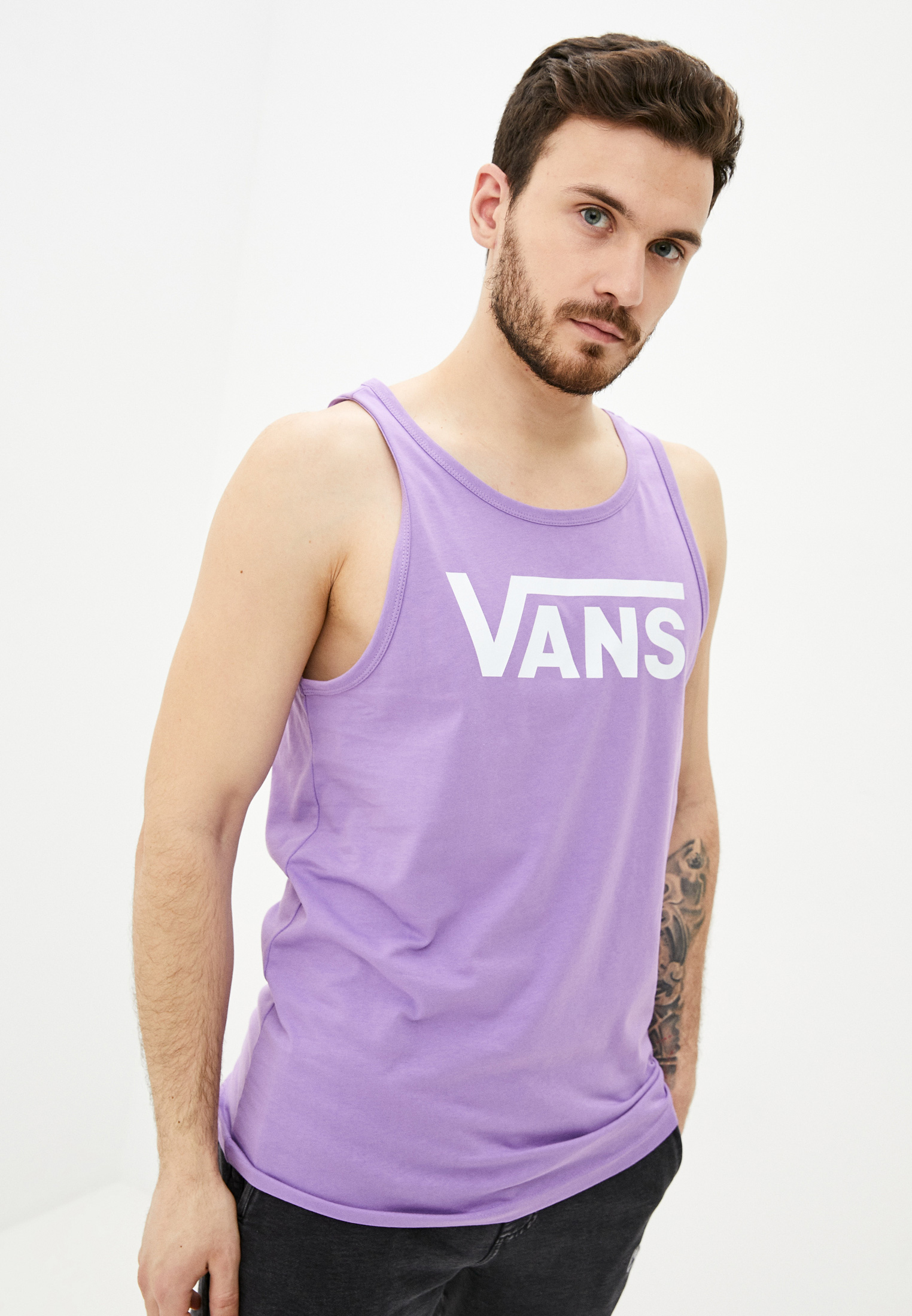 Майка Vans, цвет: фиолетовый, RTLAAE380501 — купить в интернет-магазине ...