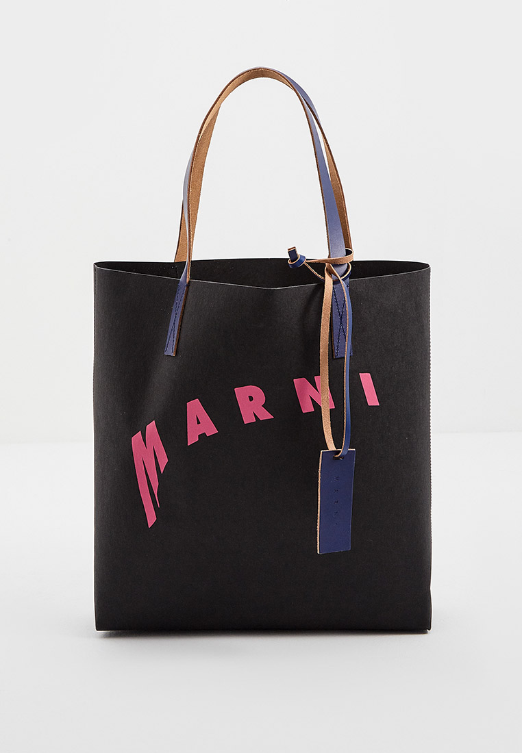 Сумка Marni, цвет: черный, RTLAAF867901 — купить в интернет-магазине Lamoda