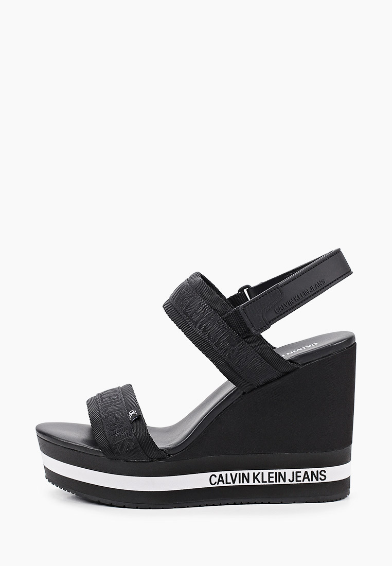 Босоножки Calvin Klein Jeans, цвет: черный, RTLAAG425101 — купить в ...
