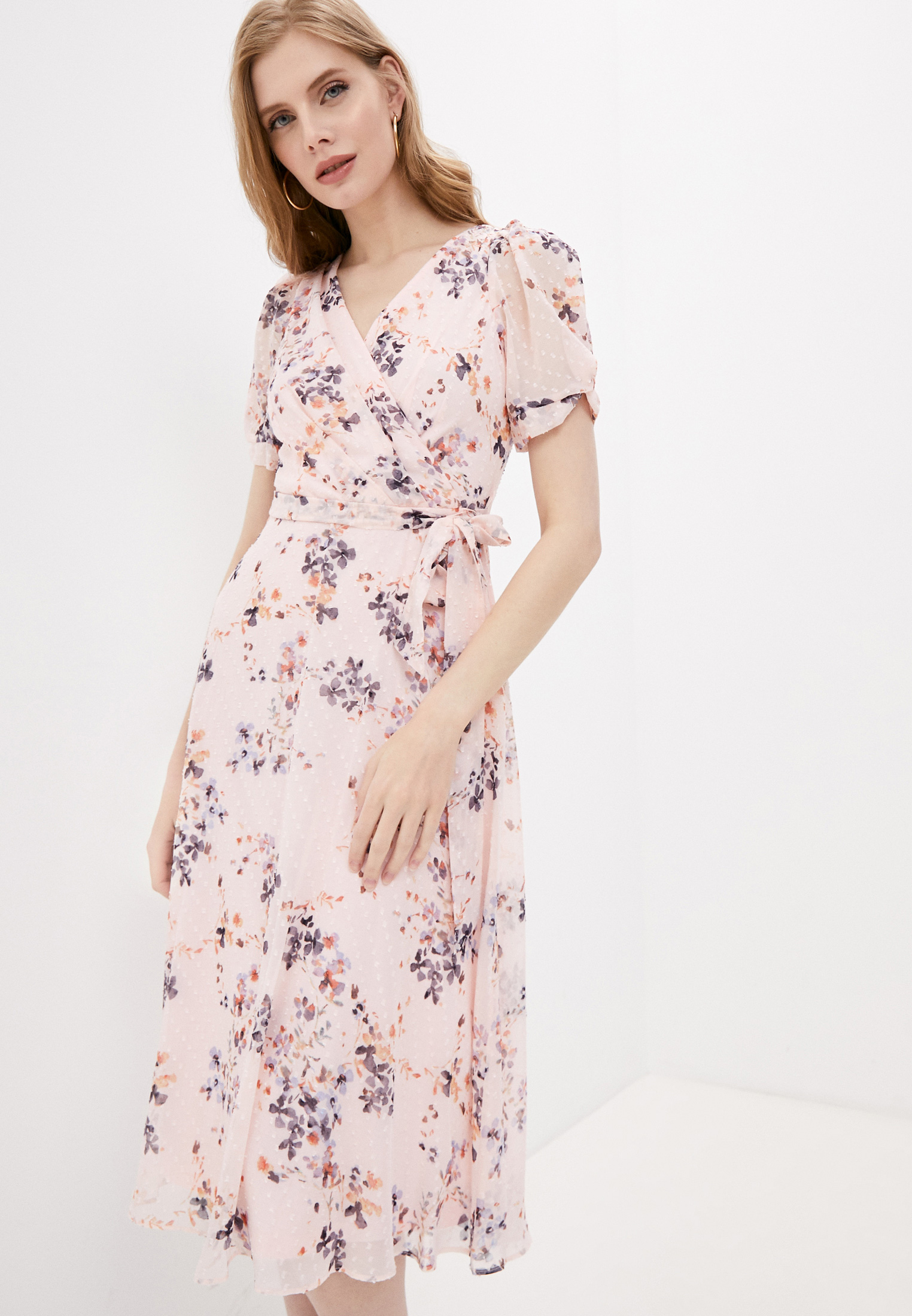 Платье DKNY, цвет: розовый, RTLAAG532701 — купить в интернет-магазине ...