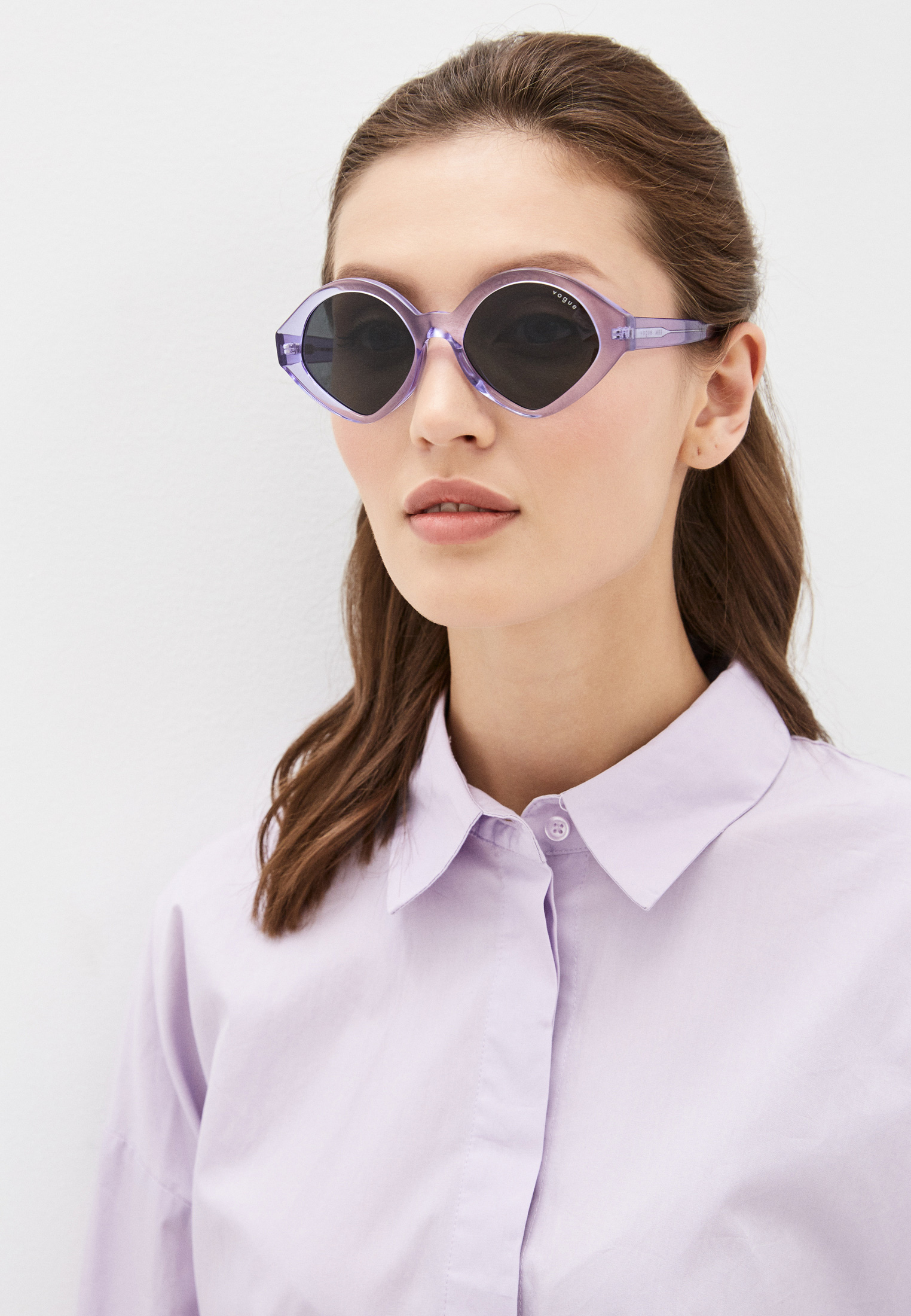 Очки солнцезащитные Vogue® Eyewear VO5394S 295087 , цвет: фиолетовый,  RTLAAG922801 — купить в интернет-магазине Lamoda