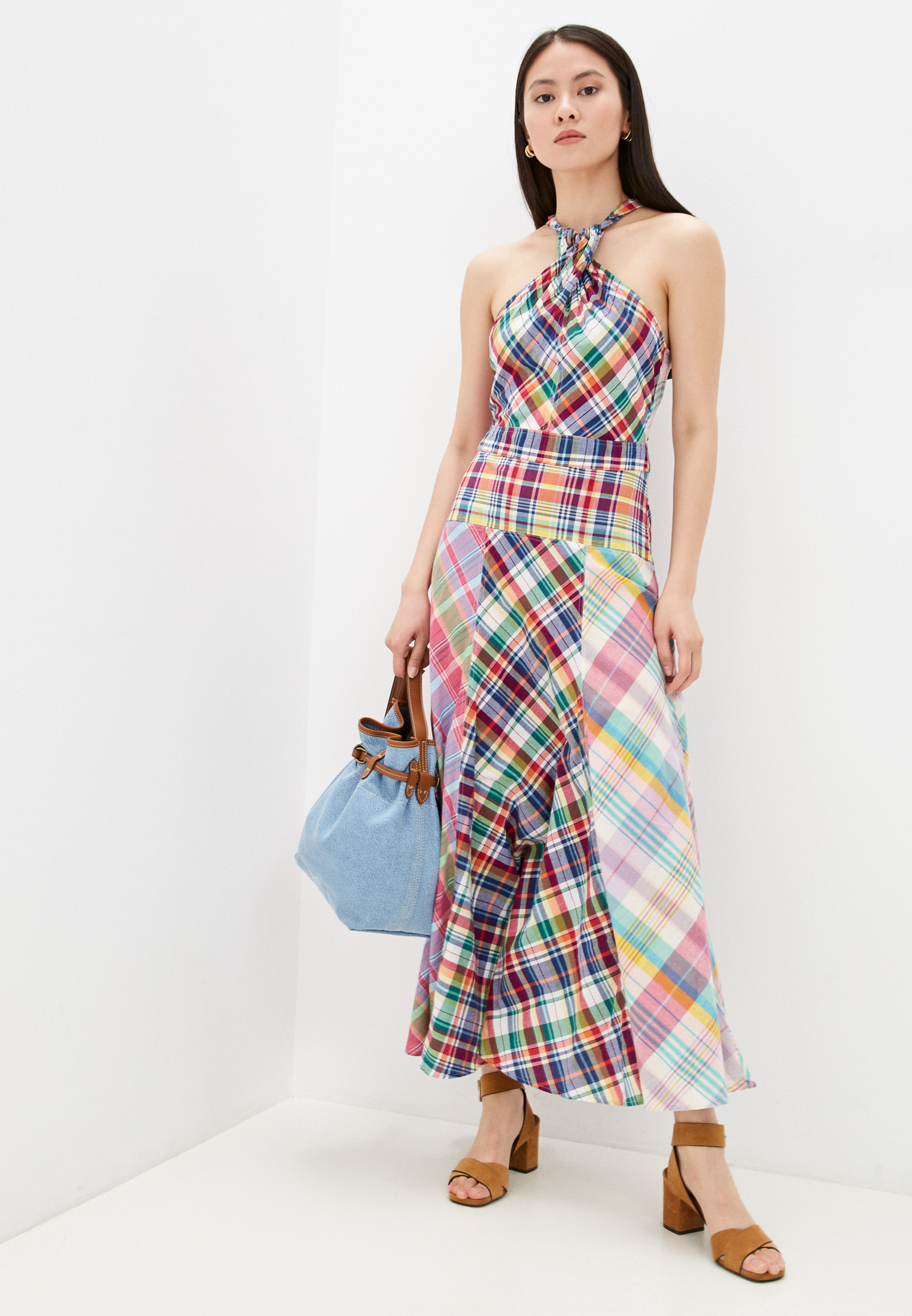 Платье Polo Ralph Lauren, цвет: мультиколор, RTLAAH352201 — купить в ...