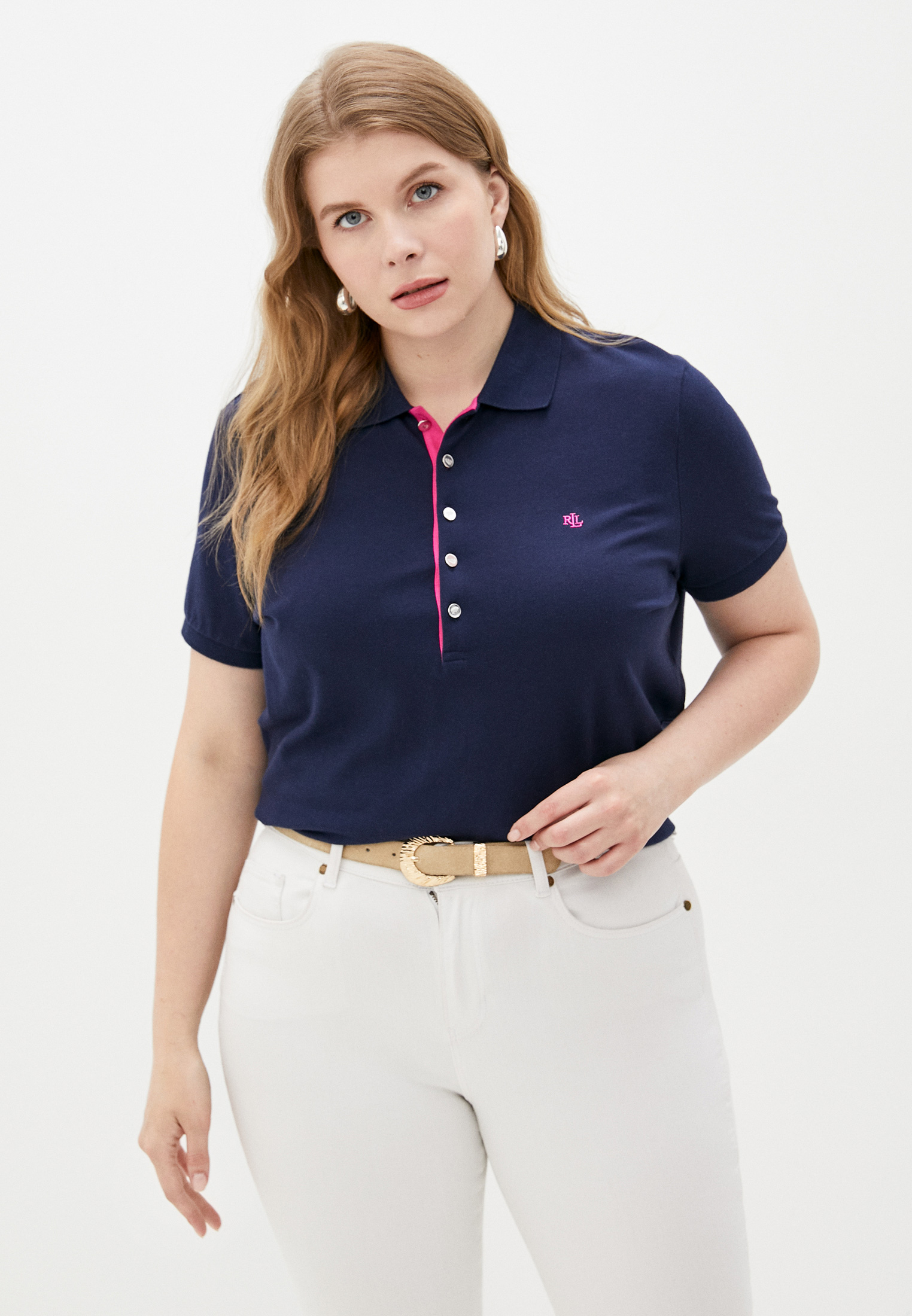 Поло Lauren Ralph Lauren Woman, цвет: синий, RTLAAI316101 — купить в ...