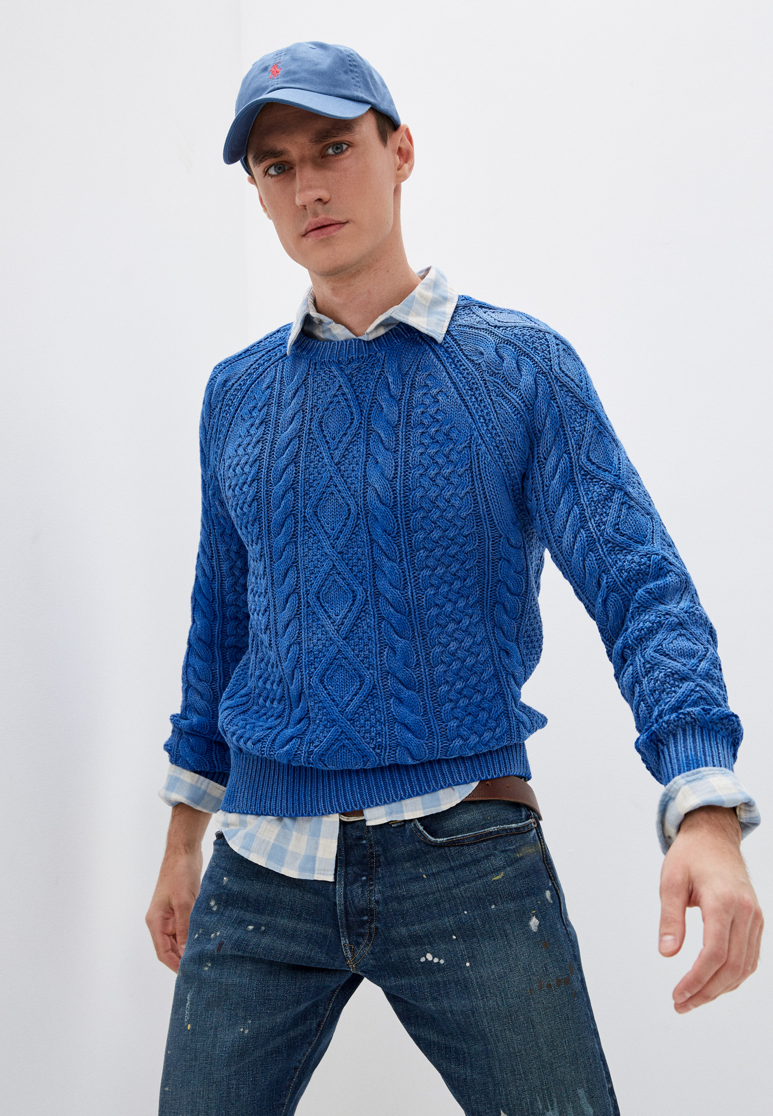 Джемпер Polo Ralph Lauren, цвет: синий, RTLAAI345201 — купить в ...