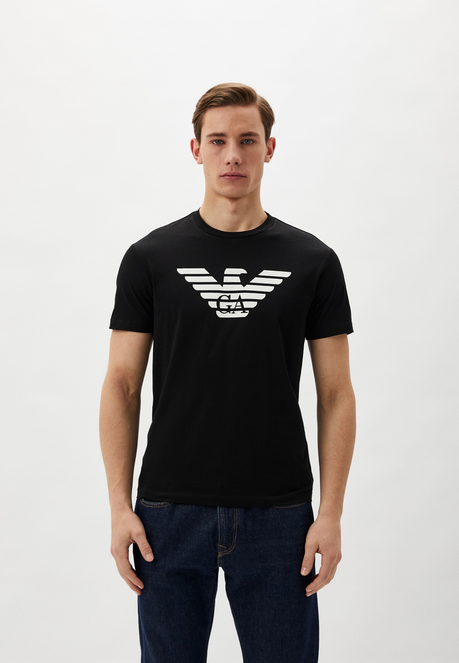 Футболка Emporio Armani, цвет: черный, RTLAAJ787502 — купить в интернет ...