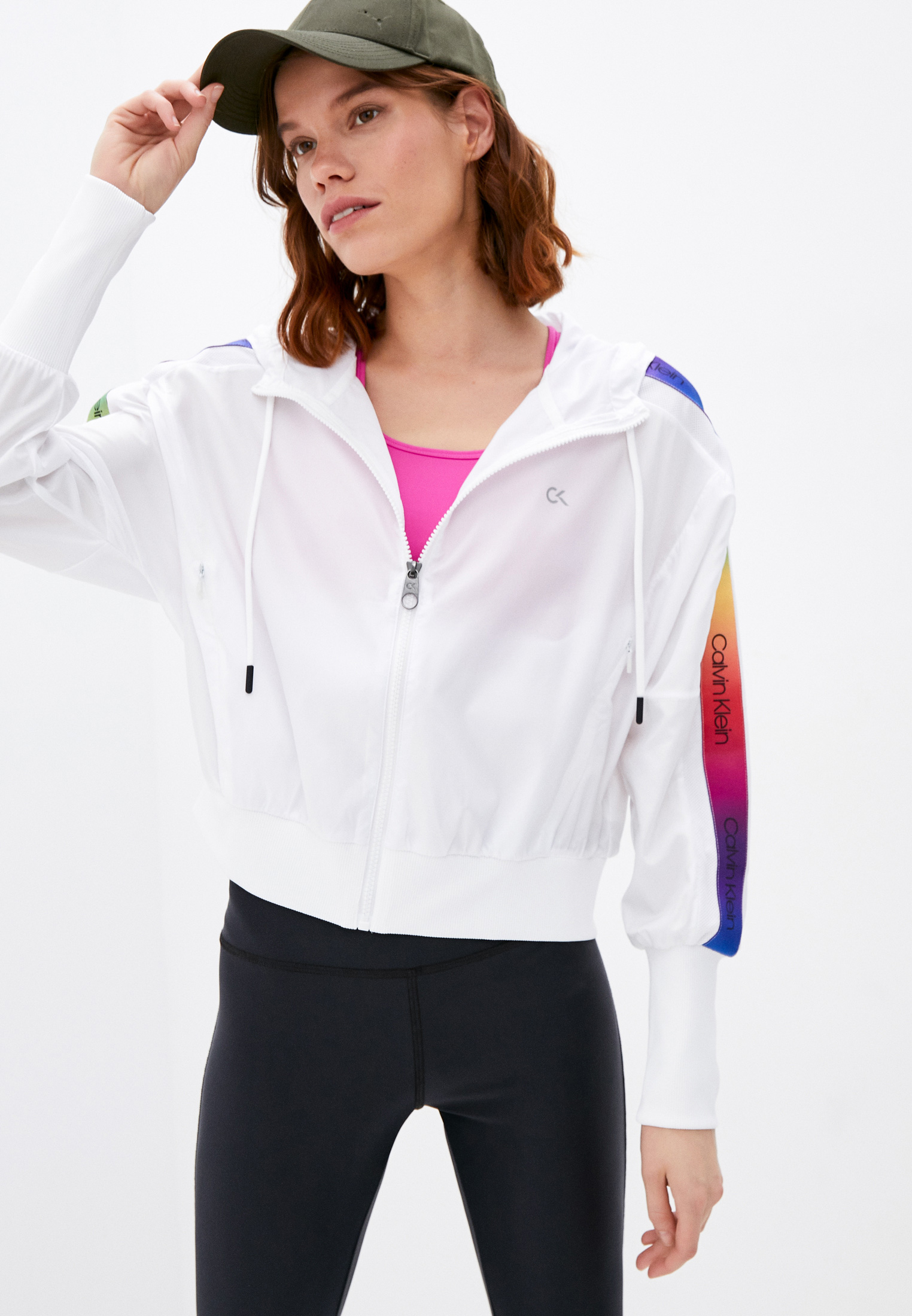 Ветровка Calvin Klein Performance, цвет: белый, RTLAAJ793702 — купить в ...