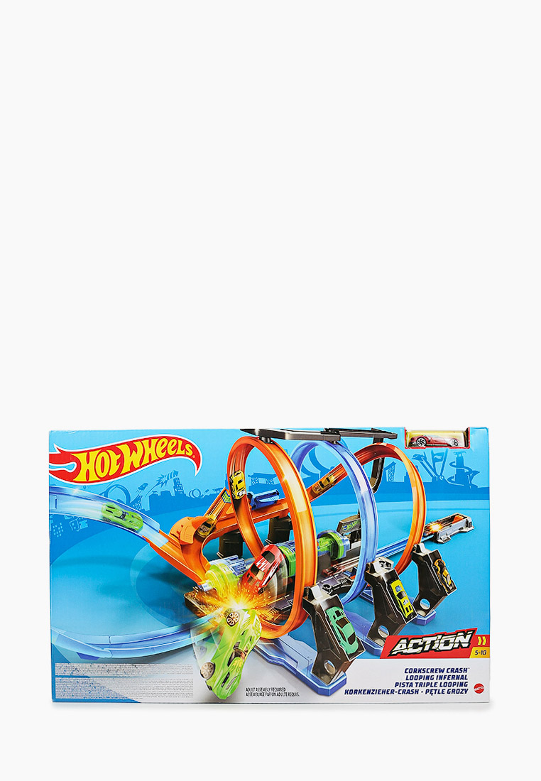 Набор игровой Hot Wheels Трек "Скоростные гонки", цвет: мультиколор ...