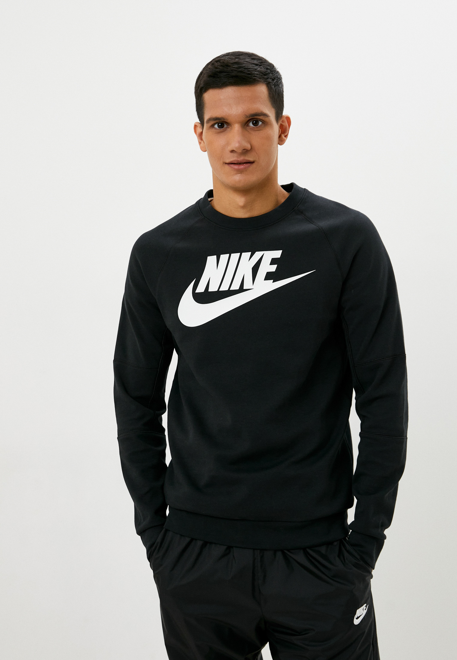 Свитшот Nike M NSW MODERN CRW FLC HBR, цвет: черный, RTLAAK533402 ...
