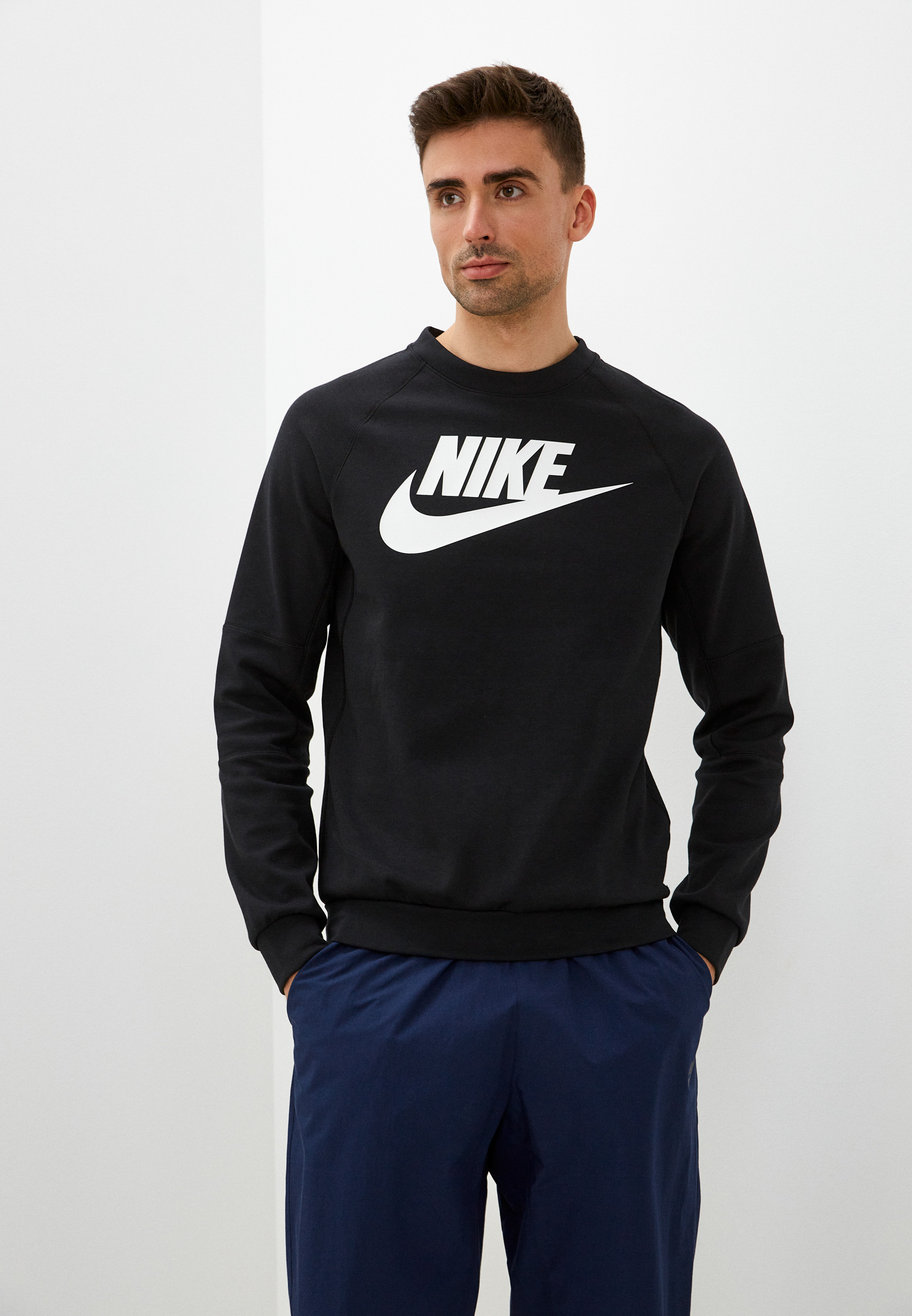 Свитшот Nike M NSW MODERN CRW FLC HBR, цвет: черный, RTLAAK533403 ...
