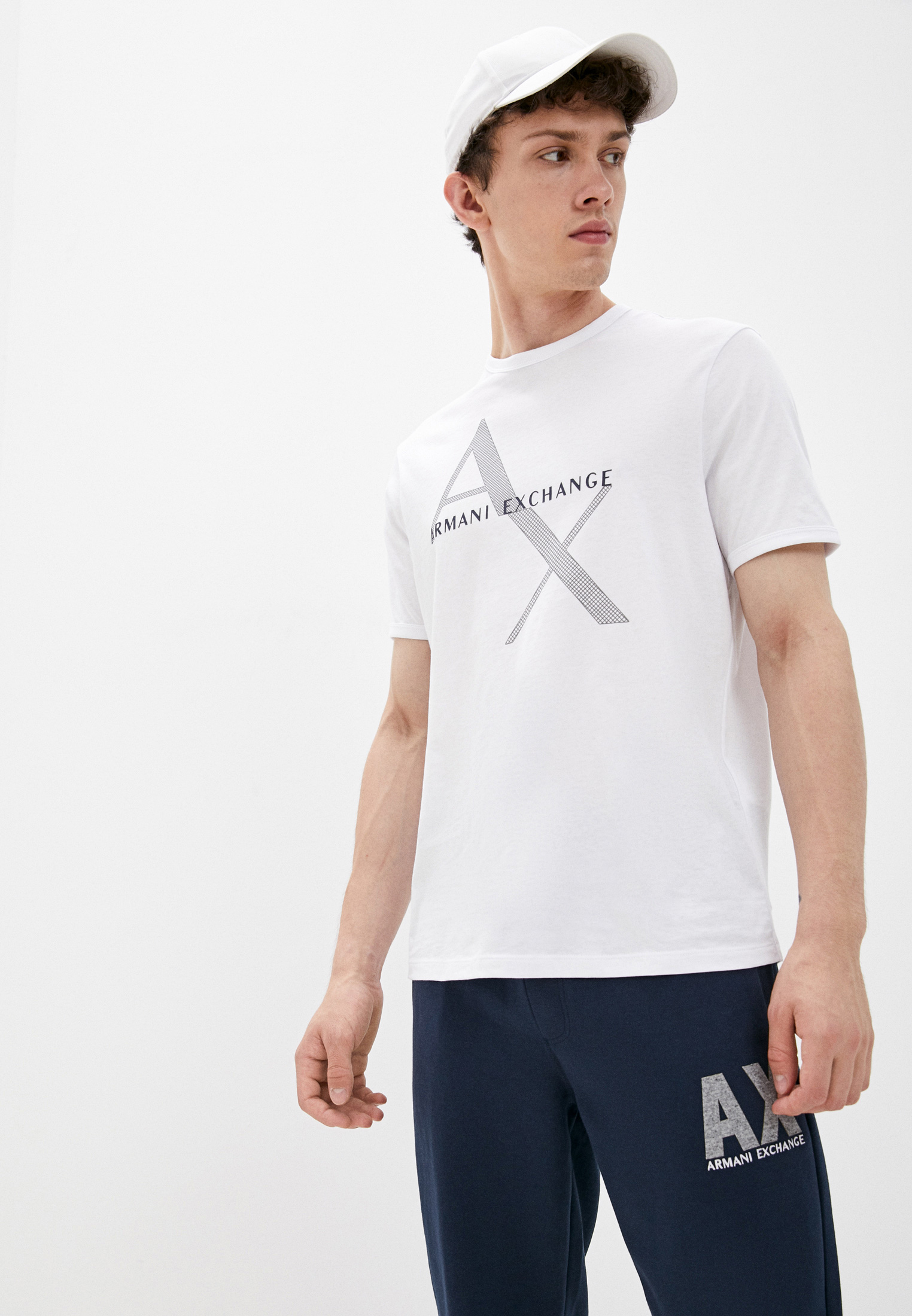 Футболка Armani Exchange, цвет: белый, RTLAAL737603 — купить в интернет ...