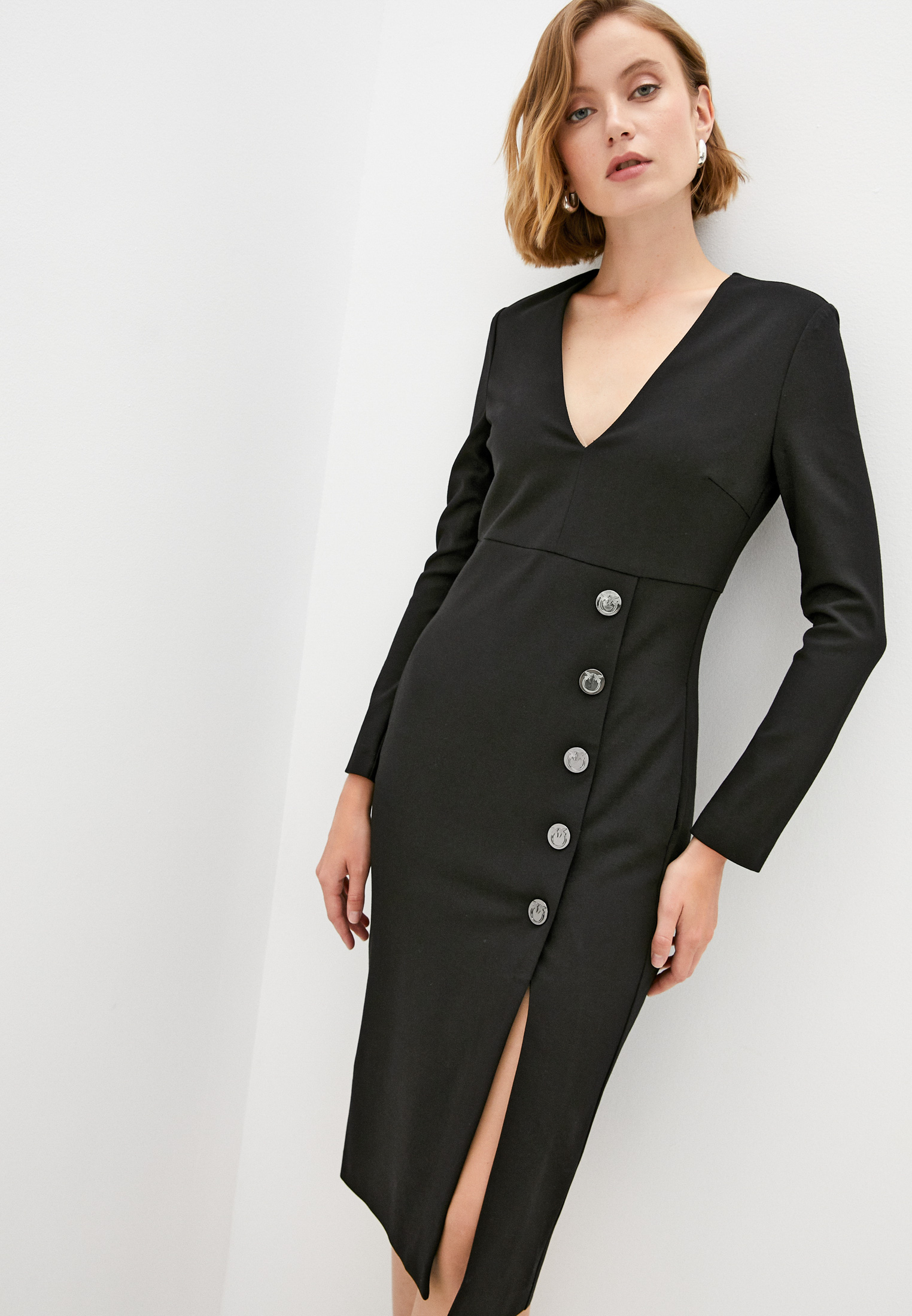 Платье Pinko, цвет: черный, RTLAAM909902 — купить в интернет-магазине ...