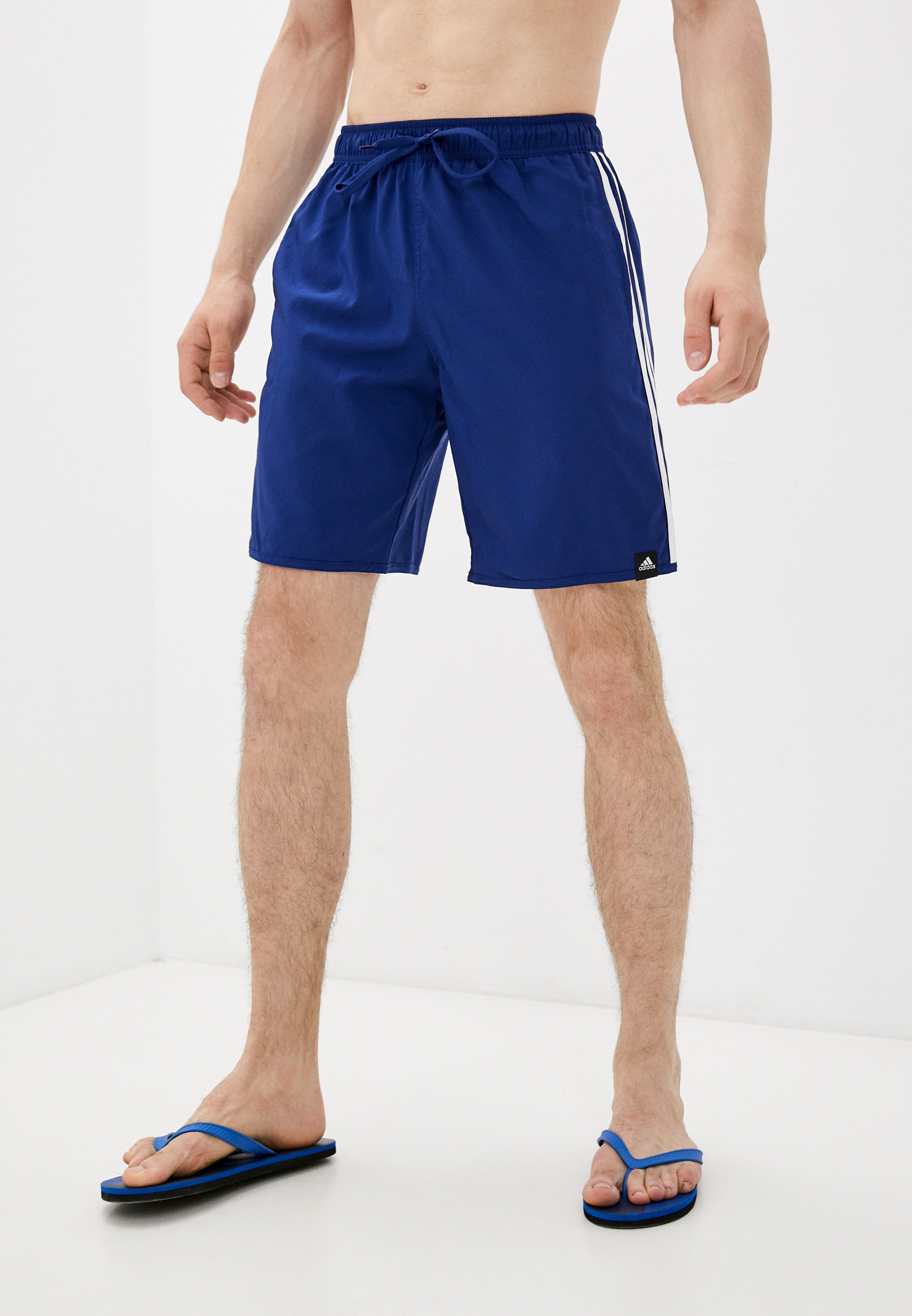 Шорты для плавания adidas 3S CLX SH CL, цвет: синий, RTLAAN166301 ...