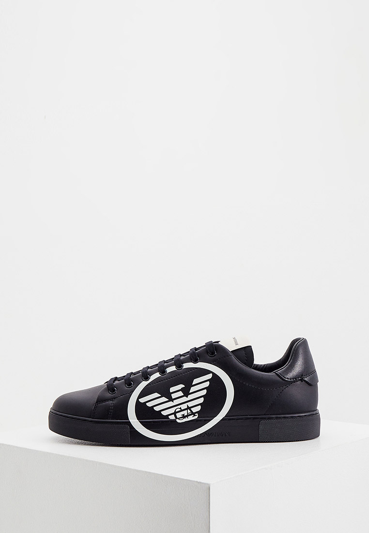 Кеды Emporio Armani, цвет: черный, RTLAAN264502 — купить в интернет ...