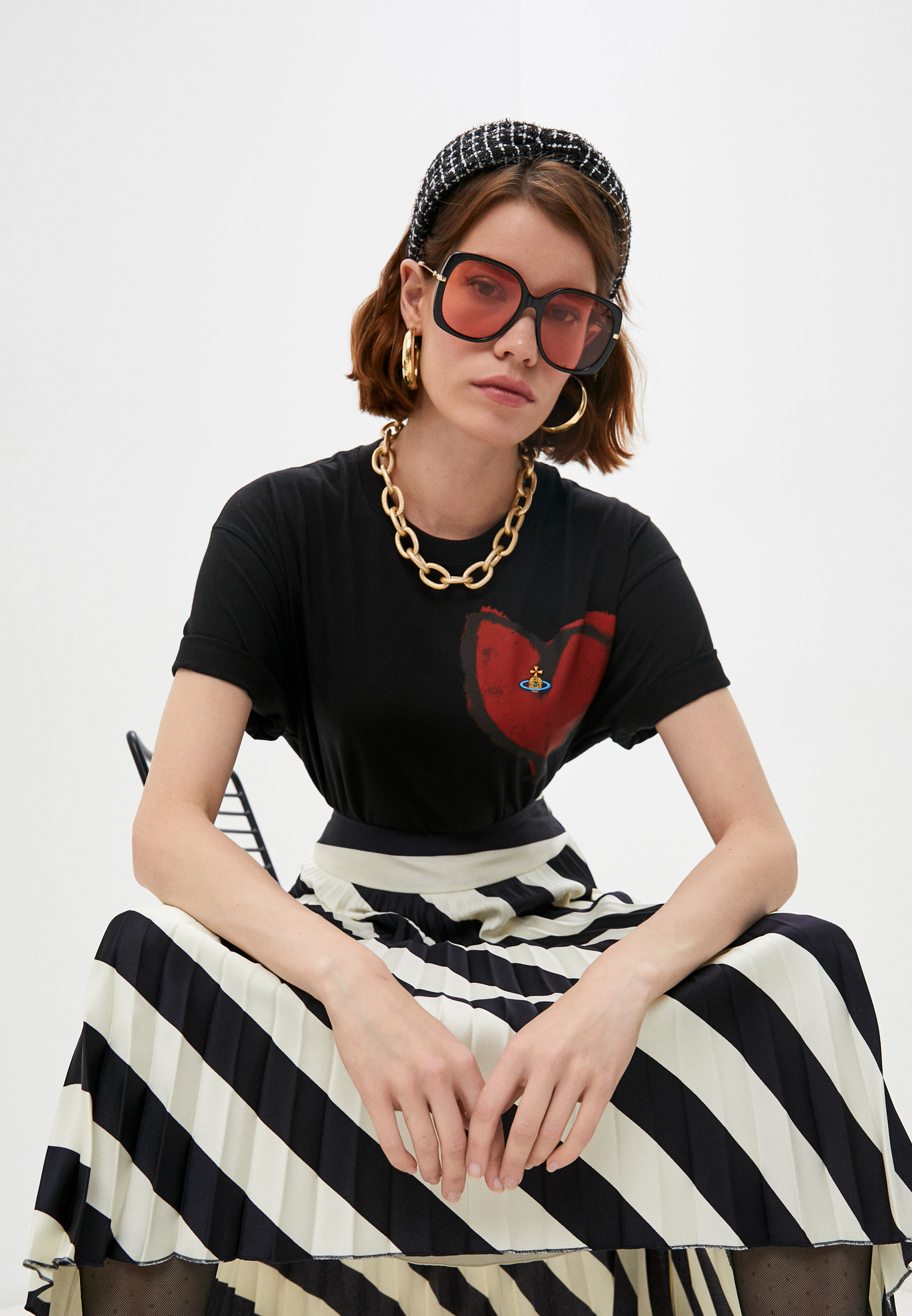 Футболка Vivienne Westwood, цвет: черный, RTLAAN502901 — купить в ...