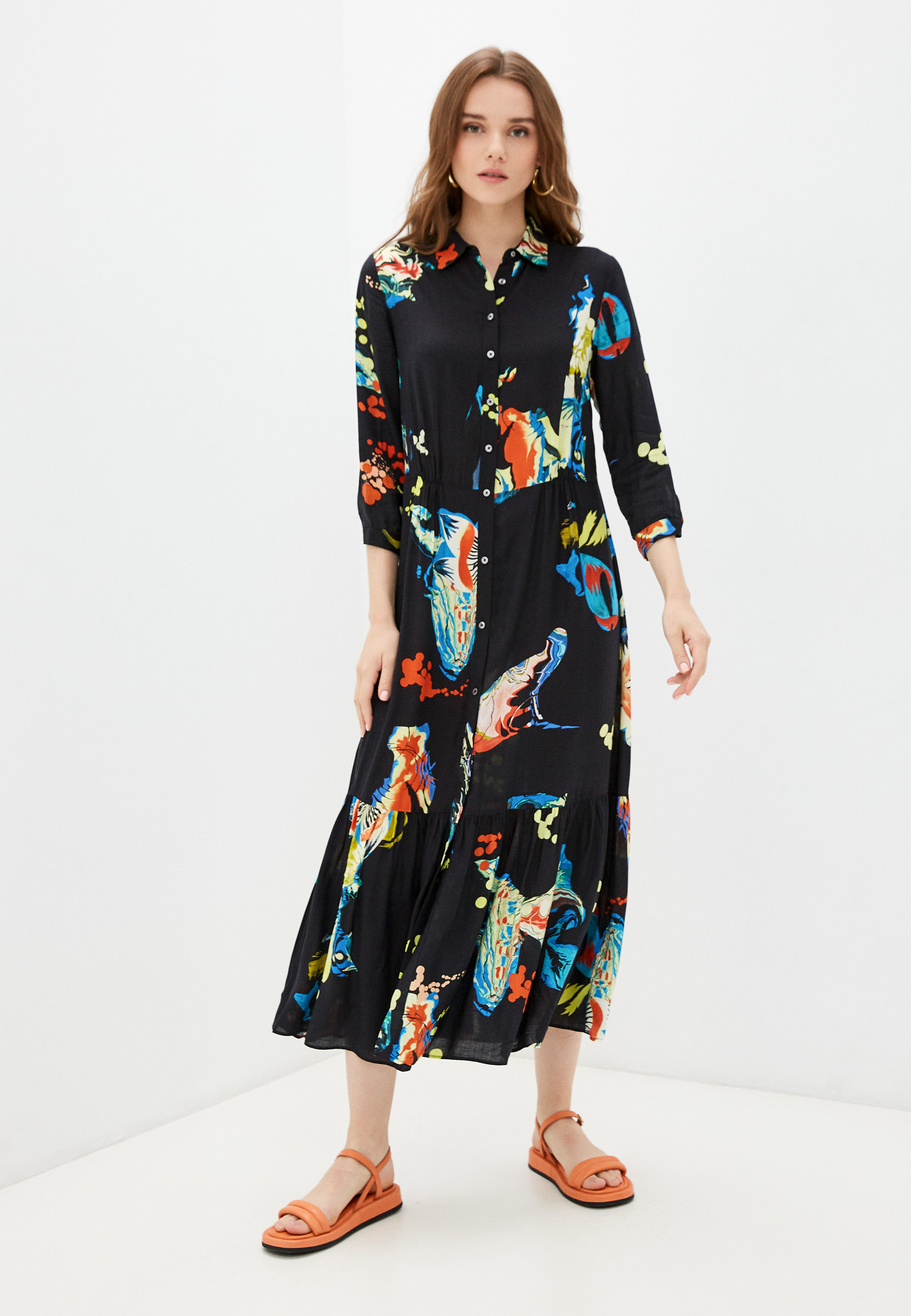 Платье Desigual, цвет: черный, RTLAAO053901 — купить в интернет ...